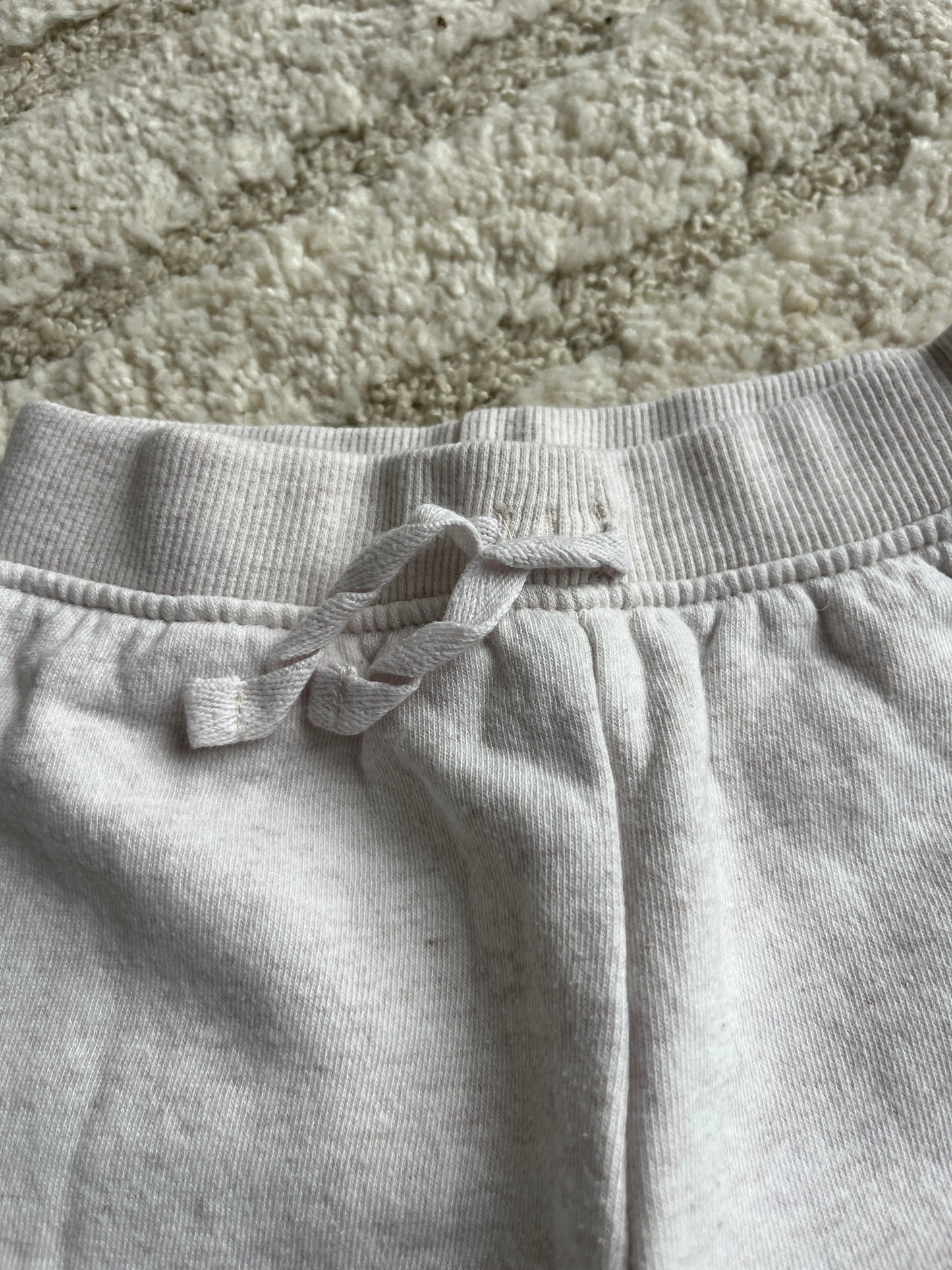 Jogging beige chiné molletonné à l’intérieur - 3 mois