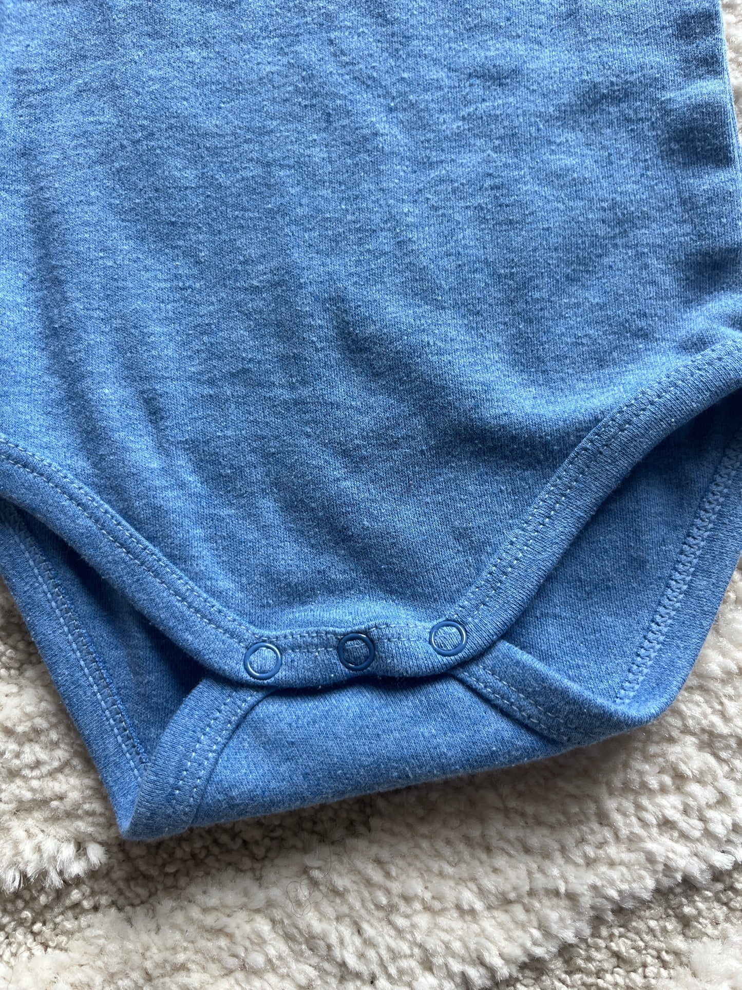 Body sans manches bleu « Mister bogosse comme papa » Pat & Ripaton - 6 mois