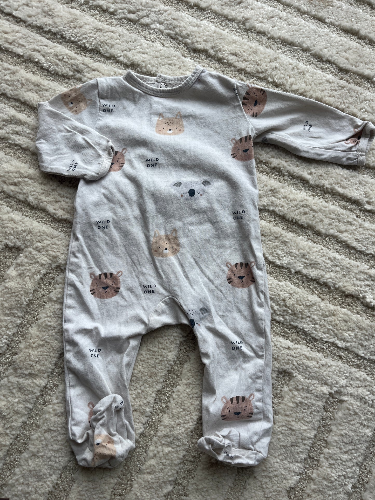 Pyjama léger avec motifs têtes d’animaux Kiabi - 6 mois
