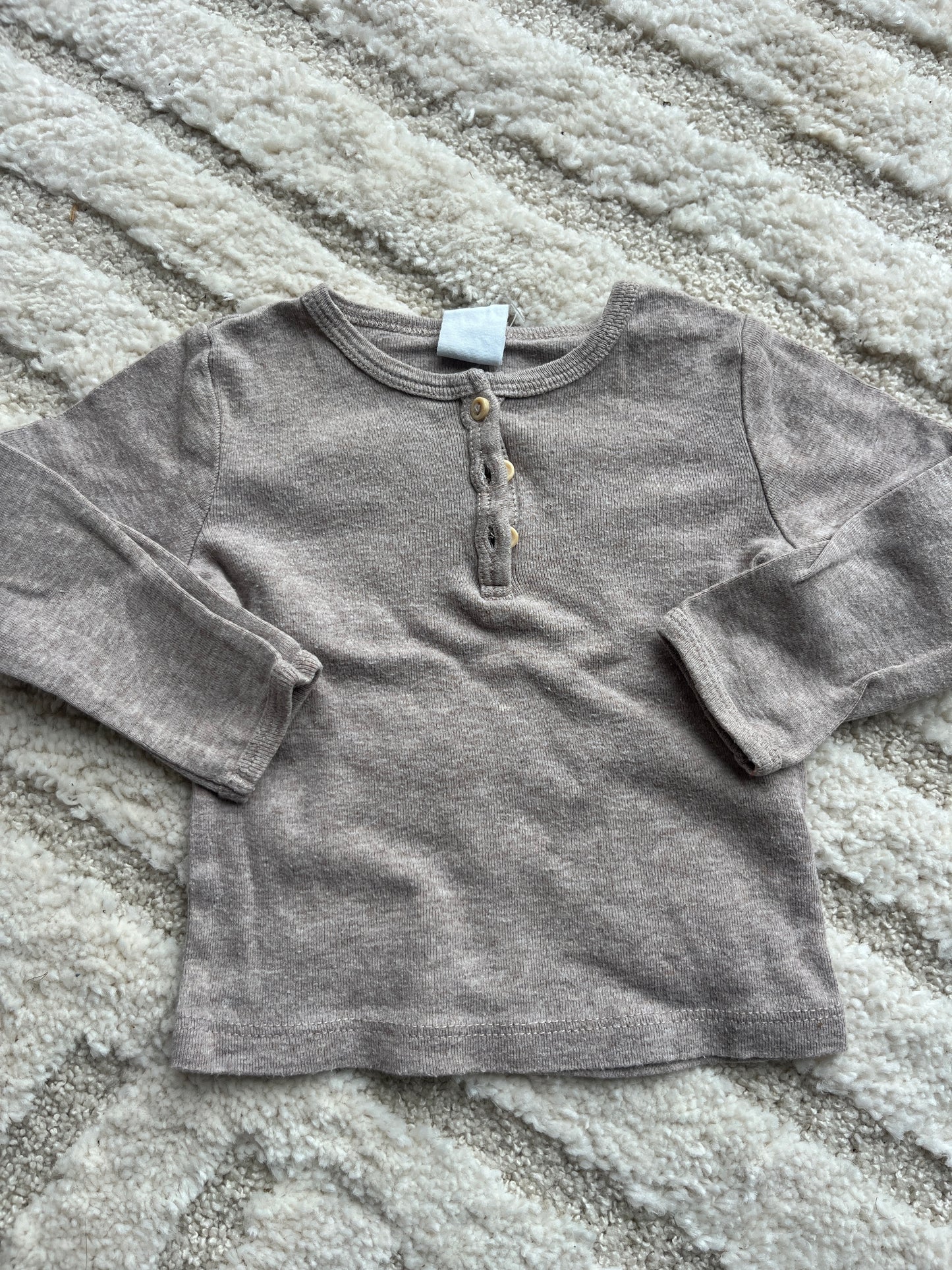 Ensemble cocooning beige haut + legging H&M - 6 mois