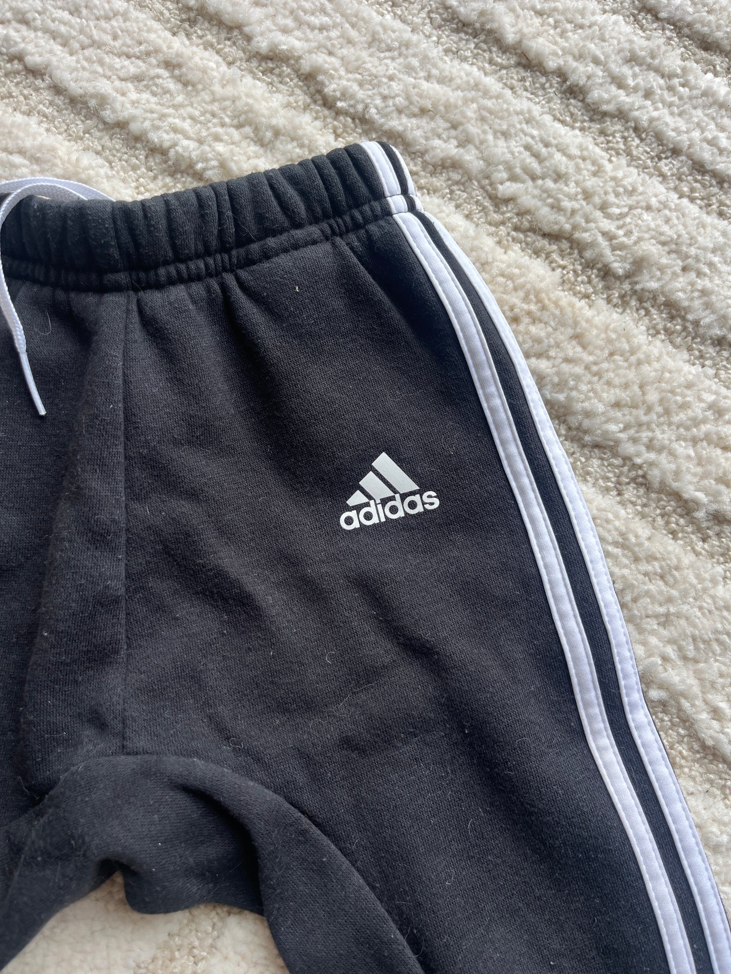 Jogging noir molletonné à l’intérieur Adidas - 6/9 mois