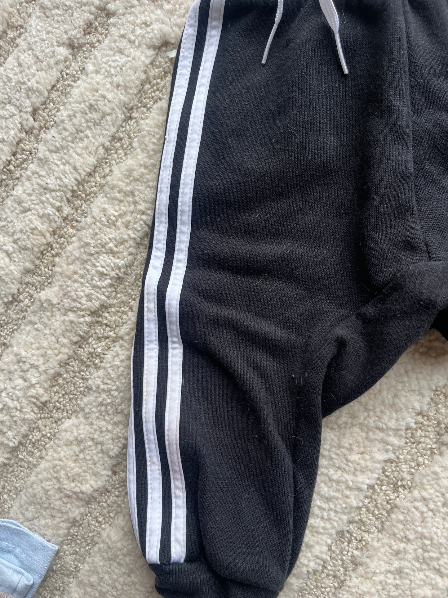 Jogging noir molletonné à l’intérieur Adidas - 6/9 mois
