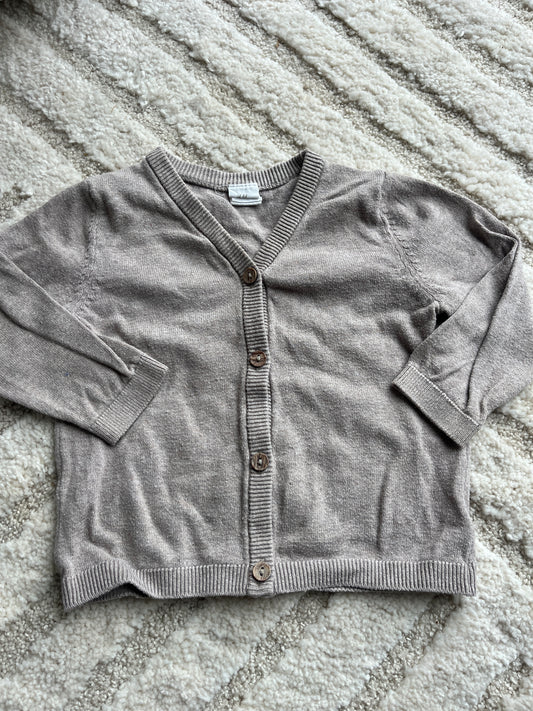Ensemble cocooning beige cardigan + legging H&M - 12 mois (74cm)