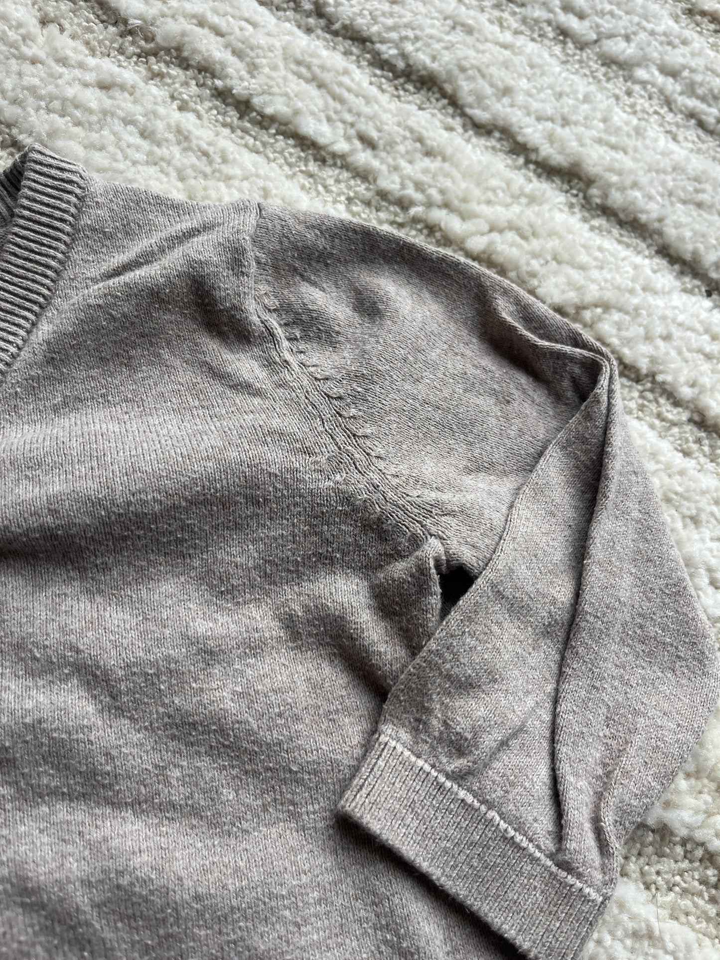 Ensemble cocooning beige cardigan + legging H&M - 12 mois (74cm)