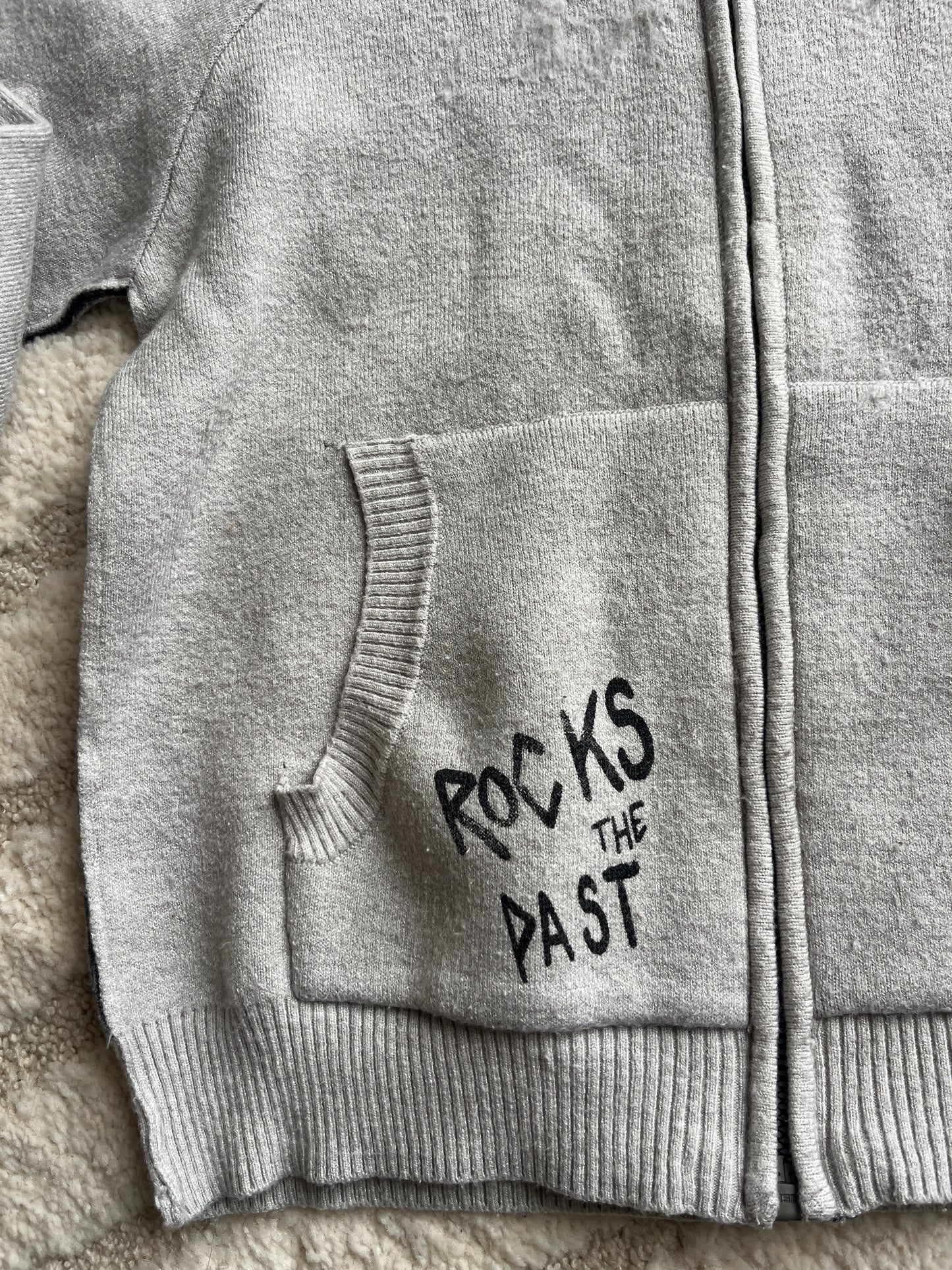 Gilet à manches longues gris à zip IKKS - 8 ans