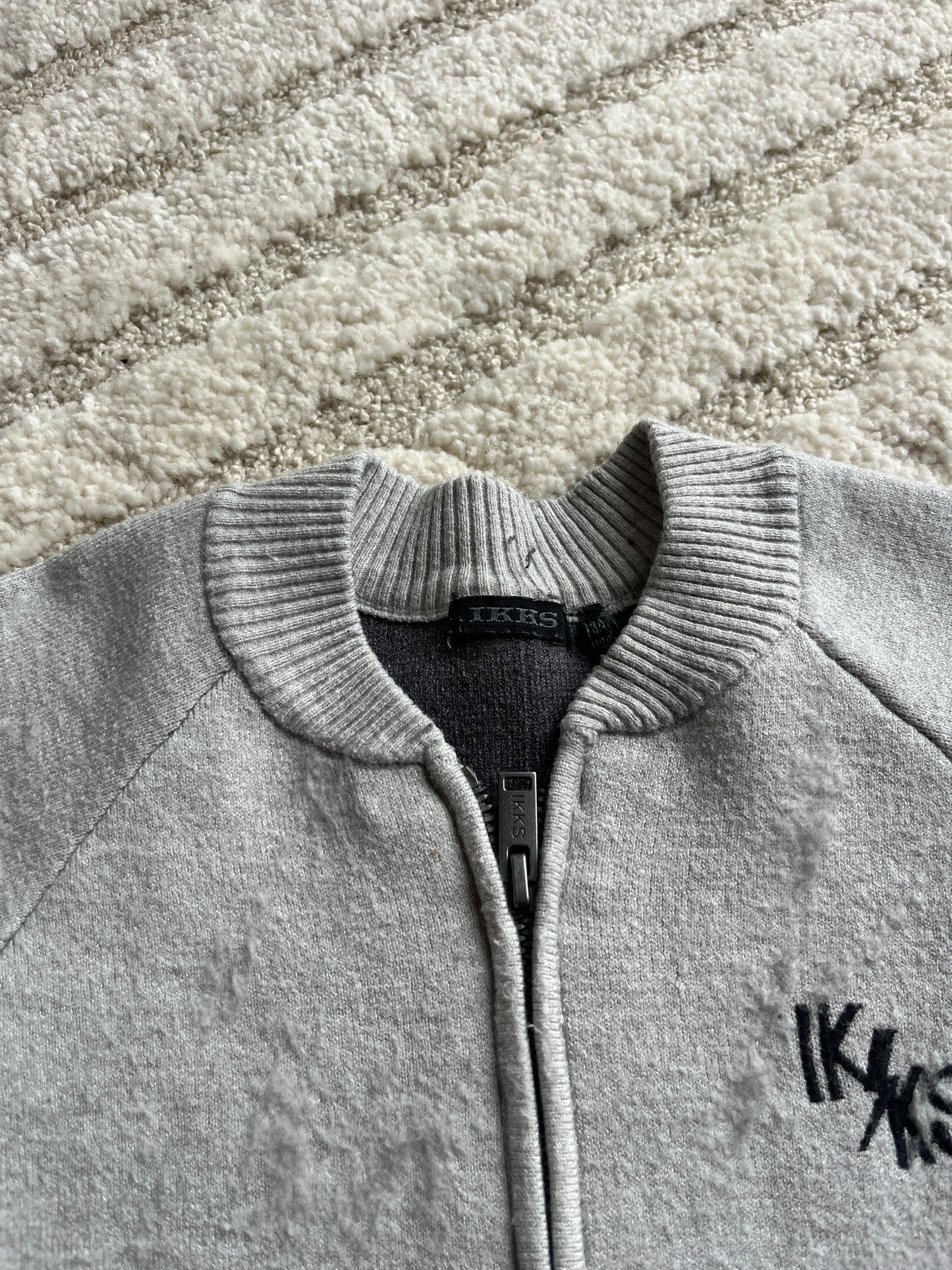 Gilet à manches longues gris à zip IKKS - 8 ans