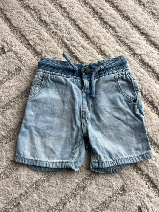 Bermuda en jean effet délavé Zara - 9/12 mois (80cm)