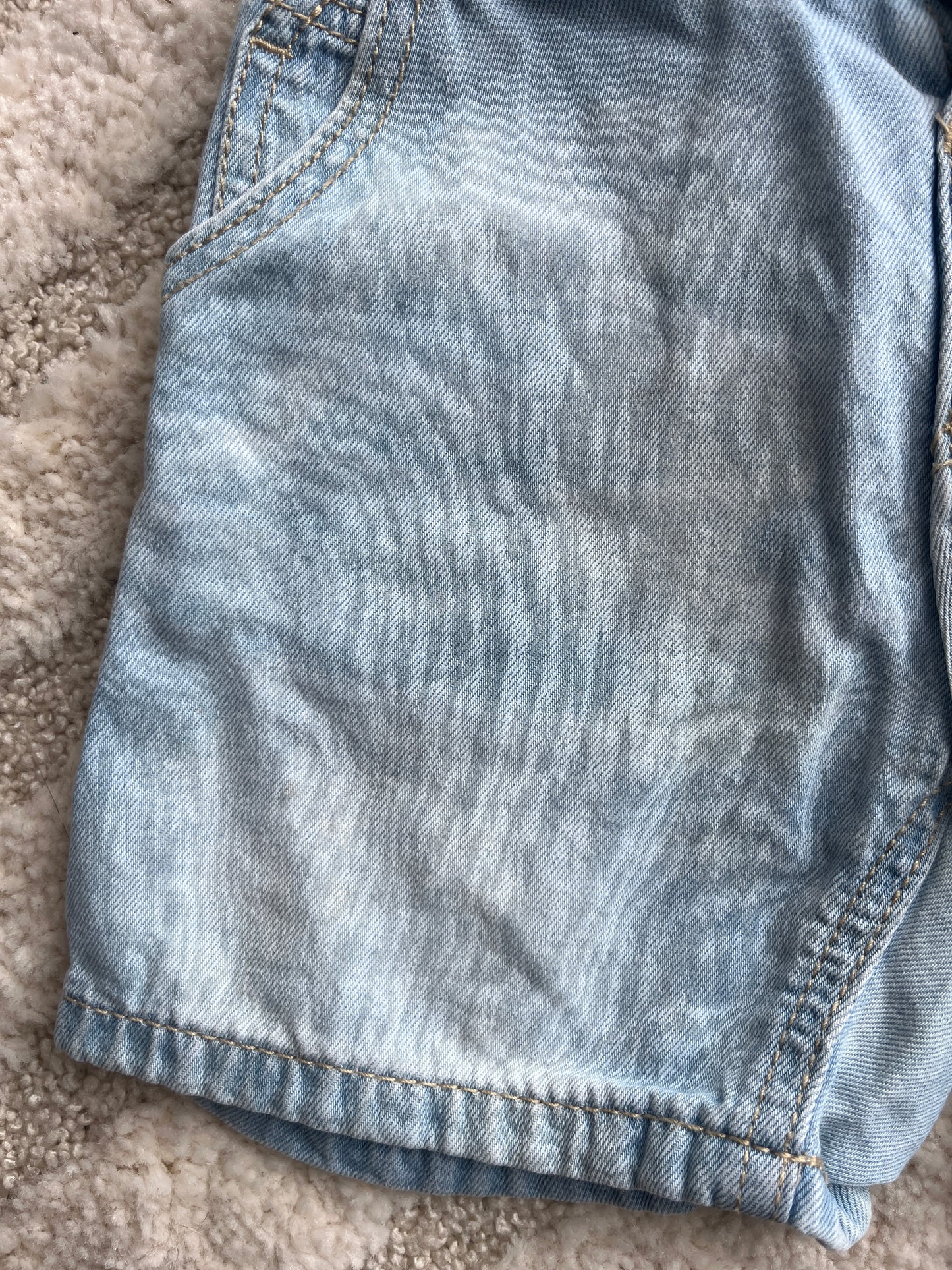 Bermuda en jean effet délavé Zara - 9/12 mois (80cm)