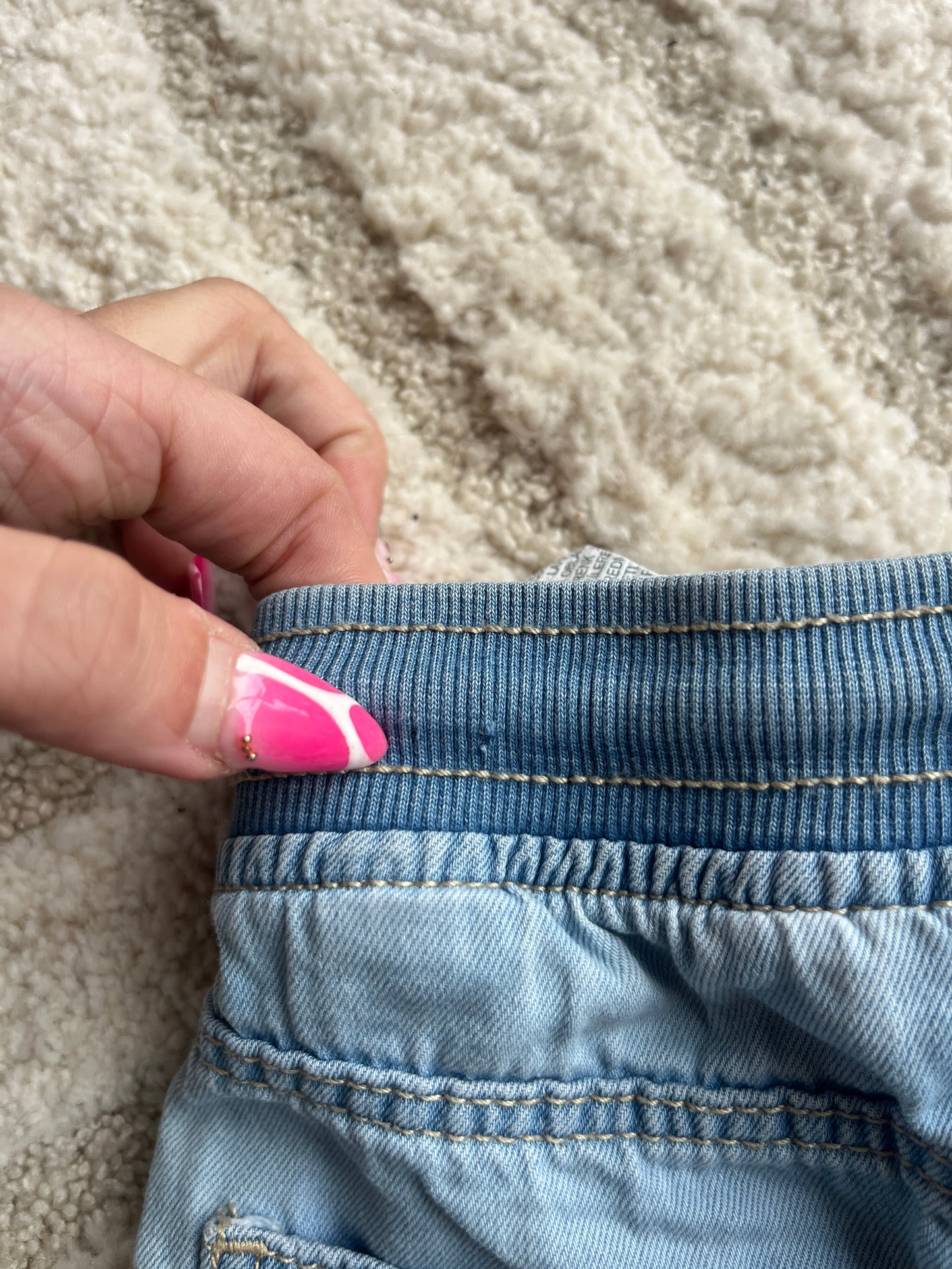 Bermuda en jean effet délavé Zara - 9/12 mois (80cm)