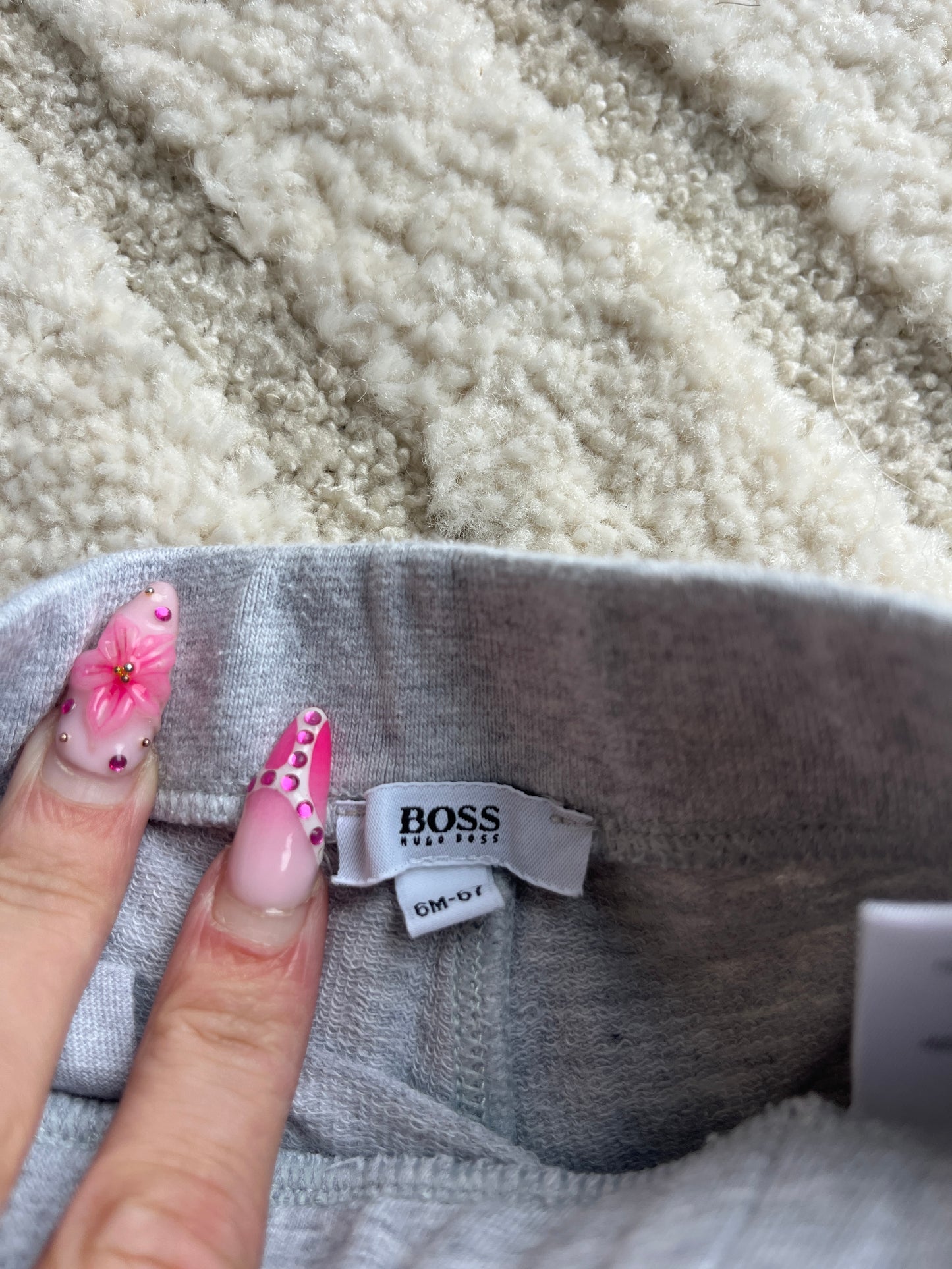 Short gris en tissu Hugo Boss - 6 mois