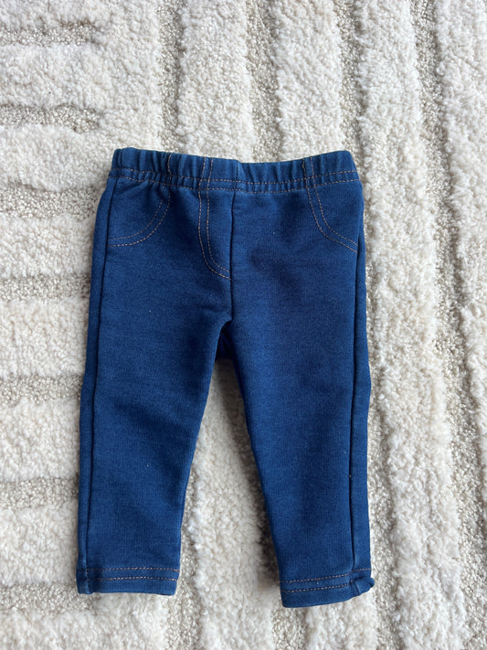 Jegging bleu Primark - 0/3 mois (62cm)