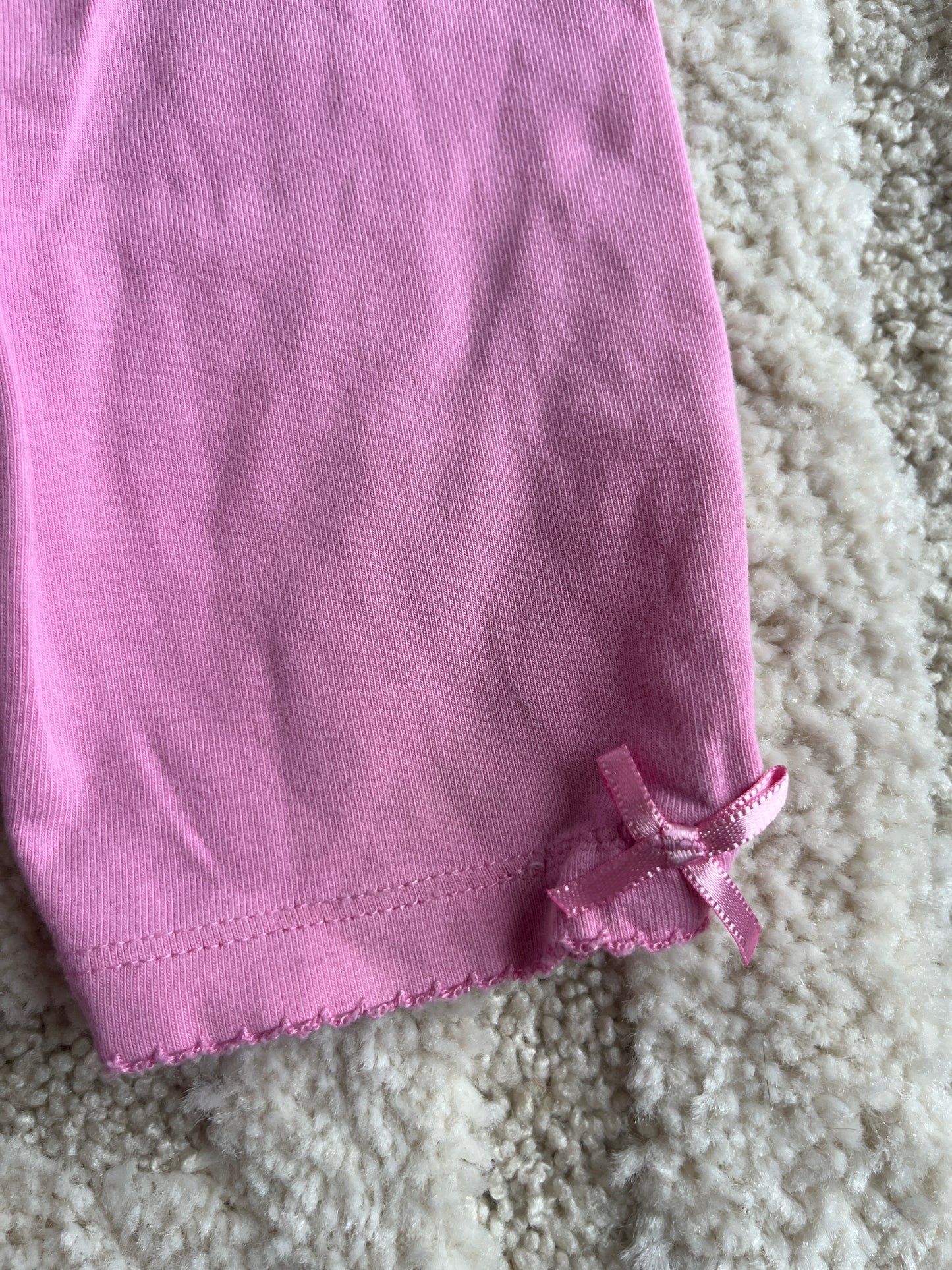Legging en jersey rose avec nœuds aux ourlets H&M - 68 cm