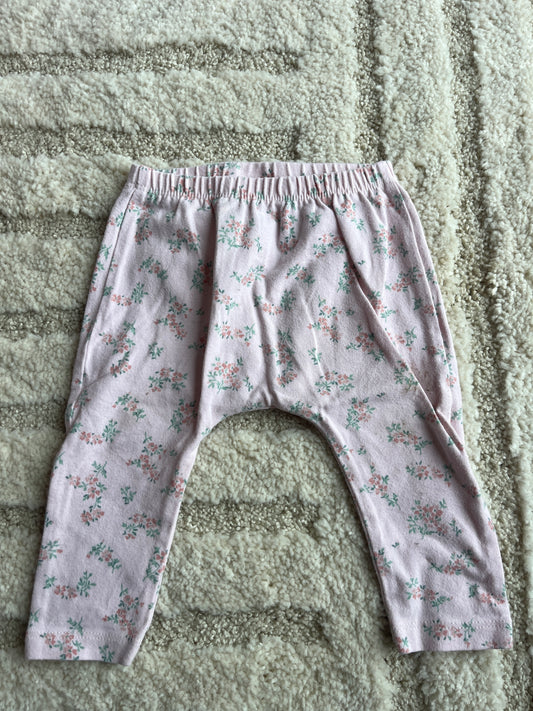Legging en jersey rose avec fleurs Next Baby - 3/6 mois (68cm)