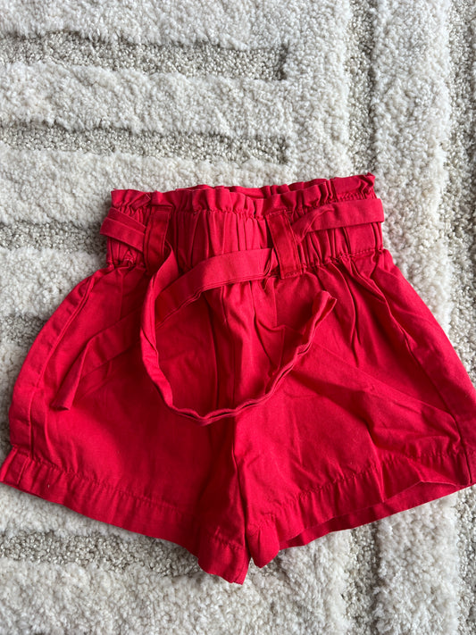 Short ceinturé rouge Kiabi - 3 mois