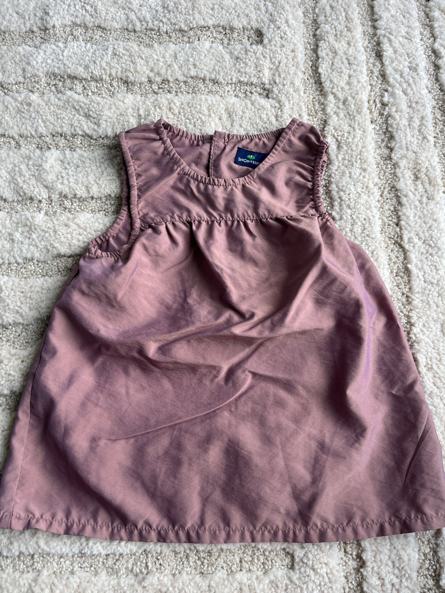 Robe sans manches violet effet métallisé Sergent Major - 6 mois