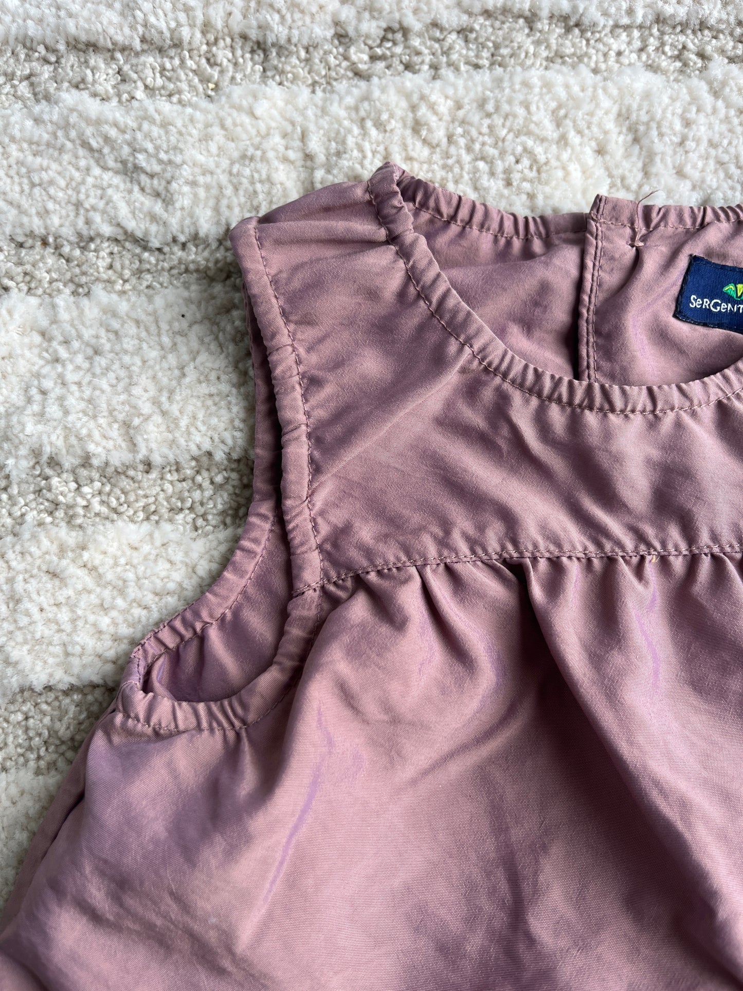 Robe sans manches violet effet métallisé Sergent Major - 6 mois