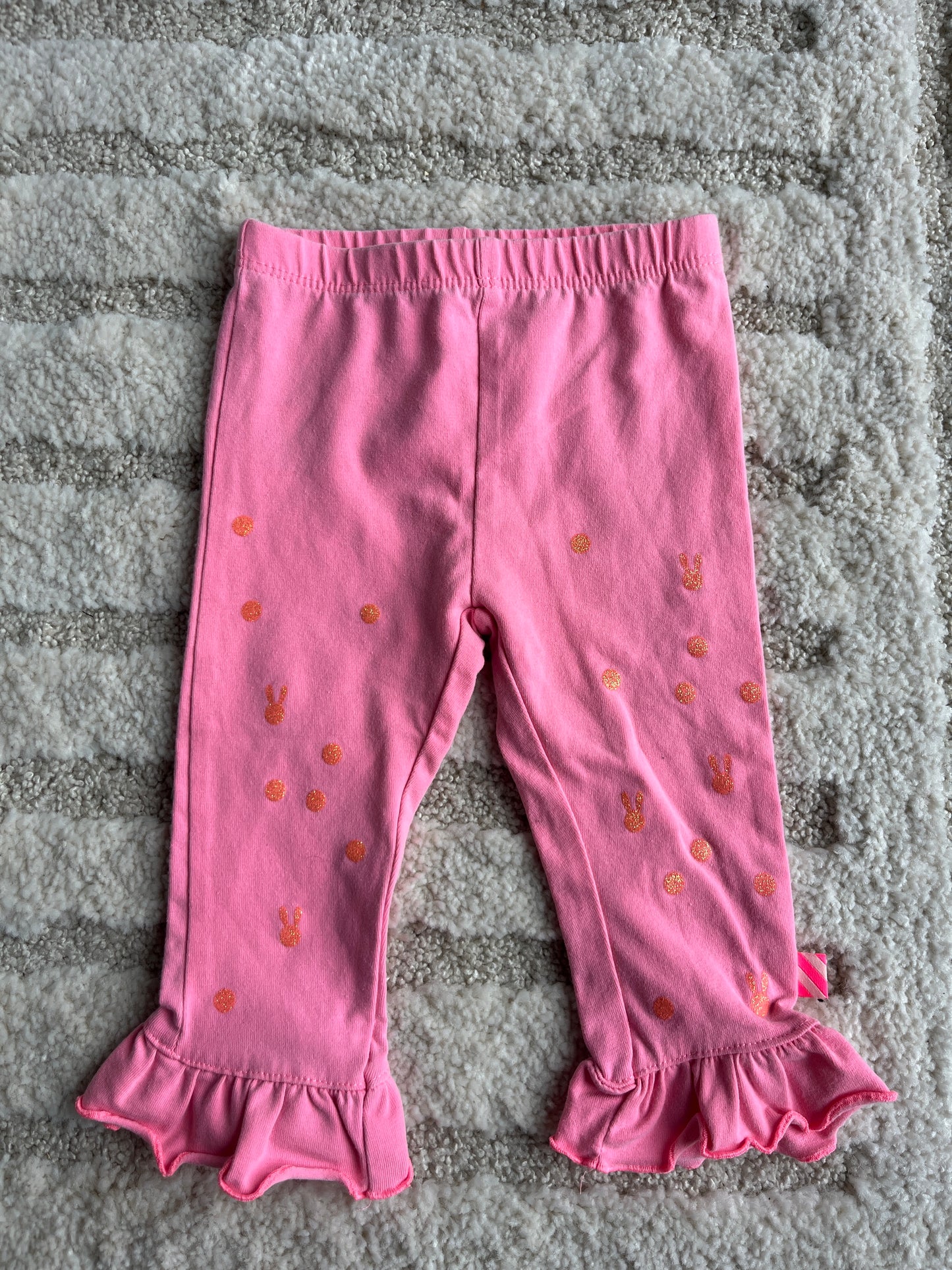 Legging rose avec ourlets évasés BilliBlush - 6 mois