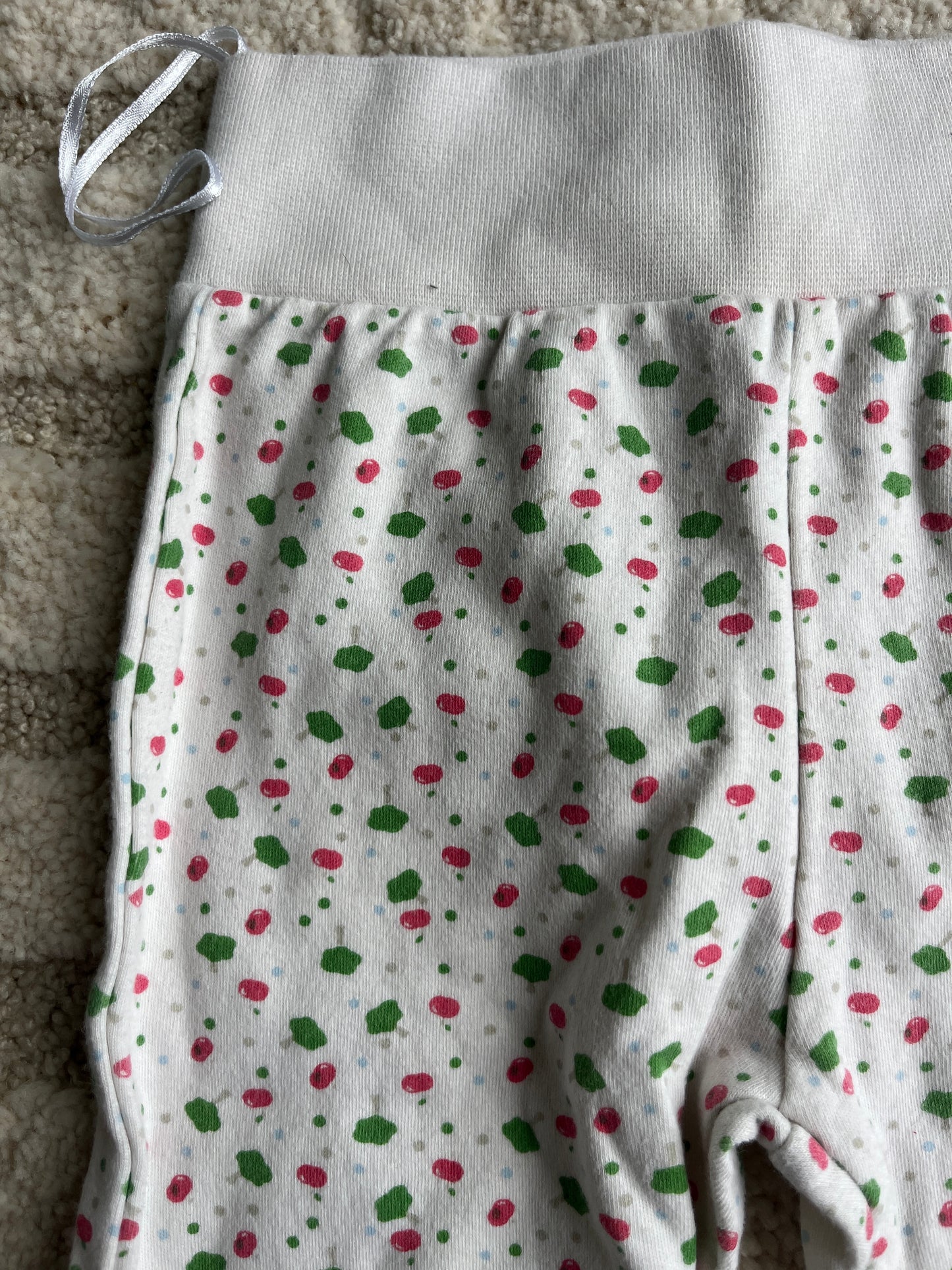 Legging crème motifs pommes Campus Baby - 68 cm