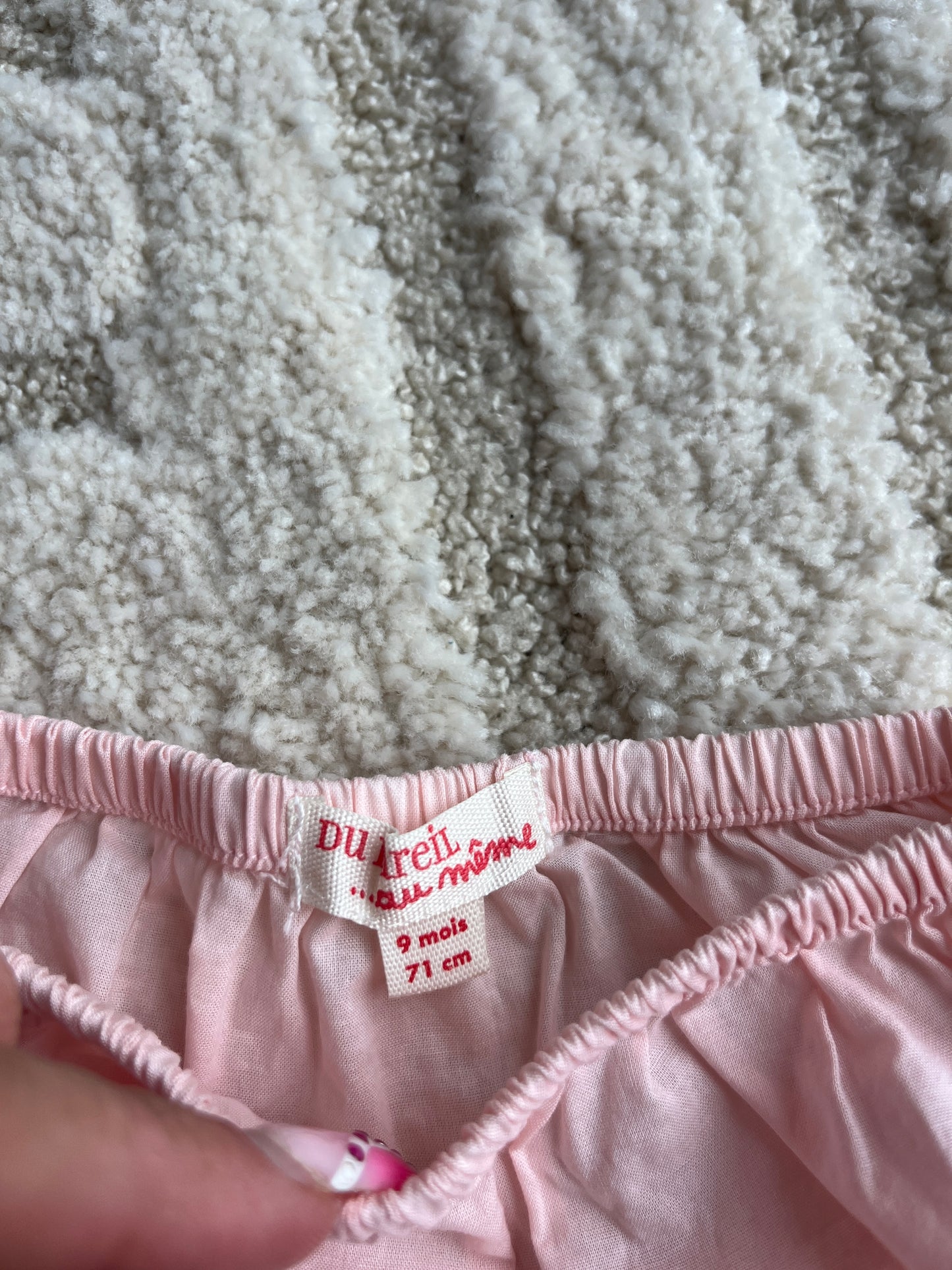 Bloomer léger rose pale DPAM - 9 mois