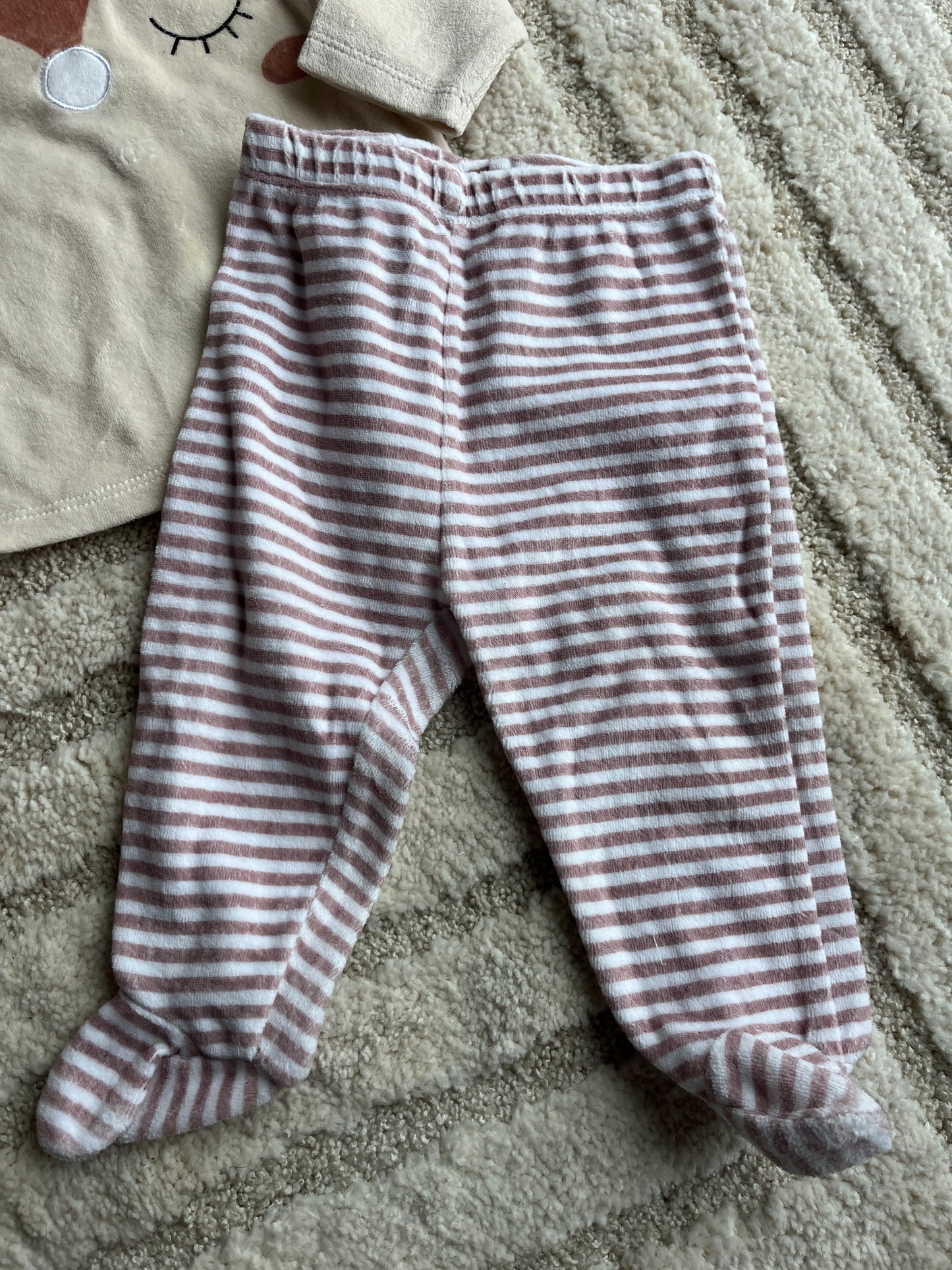 Pyjama velours 2 pièces tête de faon - 9 mois