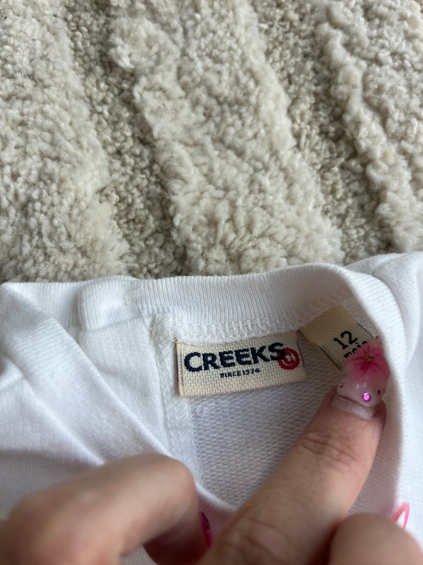 Robe pull à manches longues blanc « creeks winter princess » Creeks - 12 mois