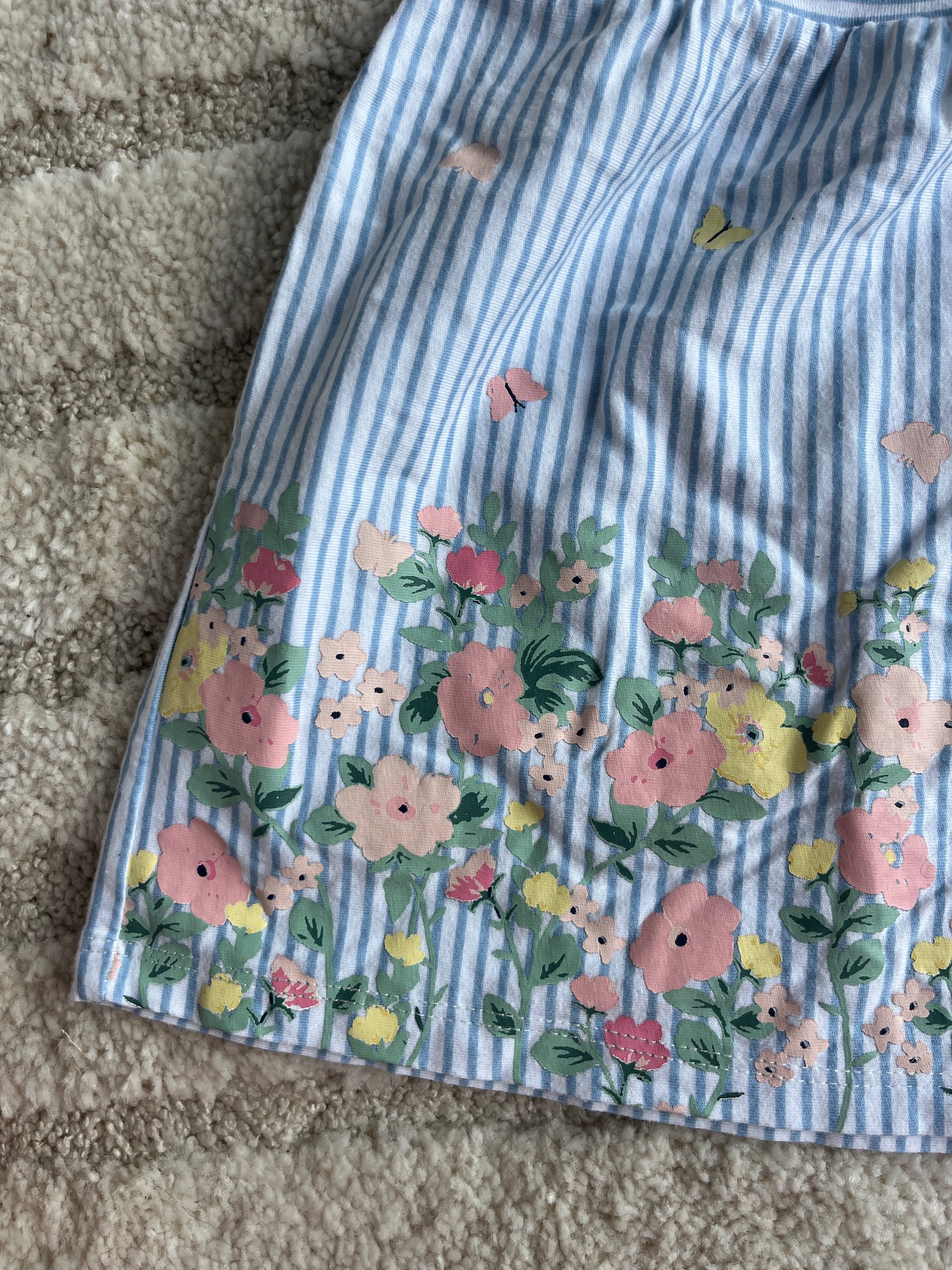 Robe sans manches rayée détails fleurs H&M - 80 cm