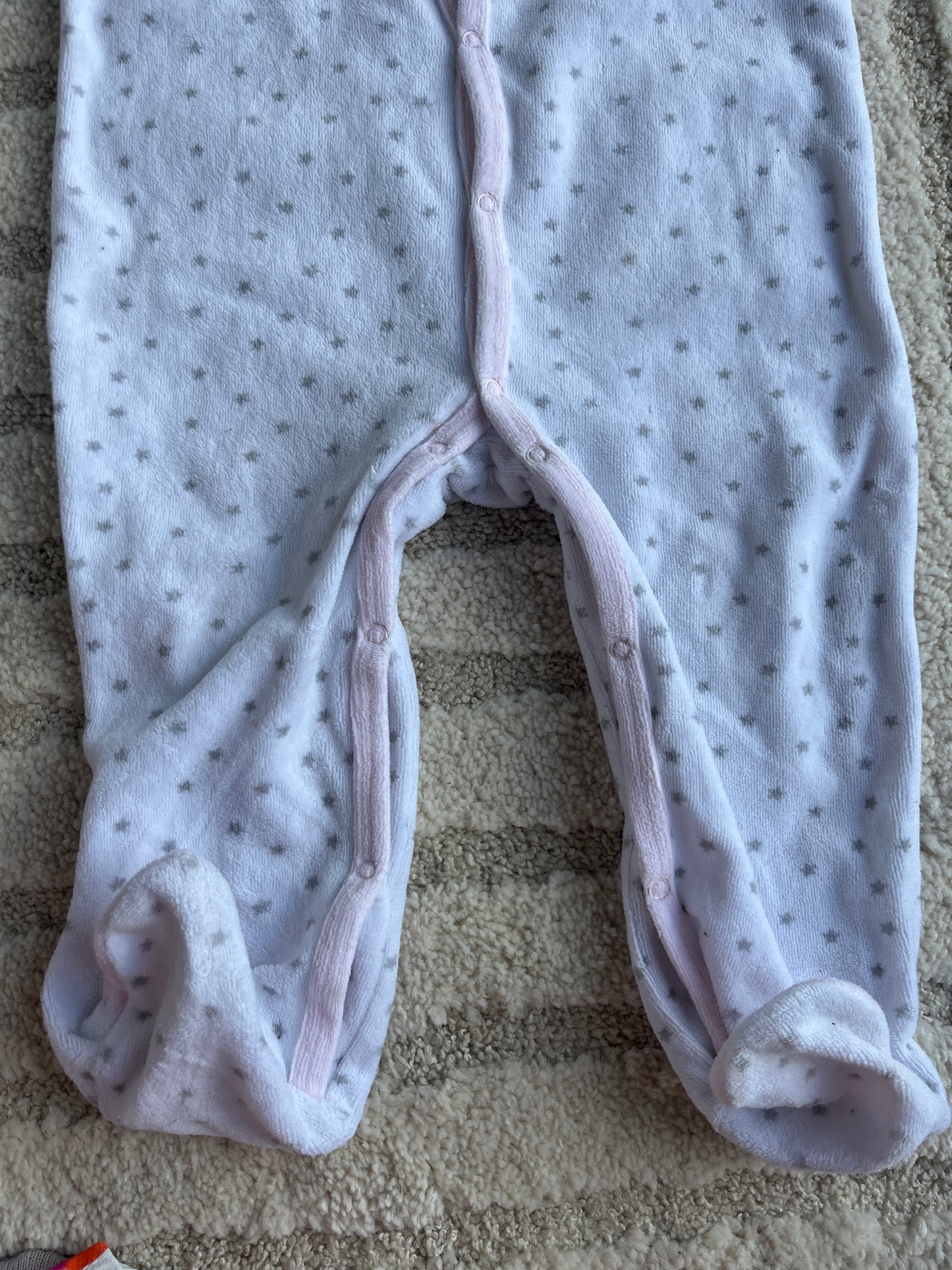 Pyjama velours blanc étoile grise « you are magical » - 18 mois