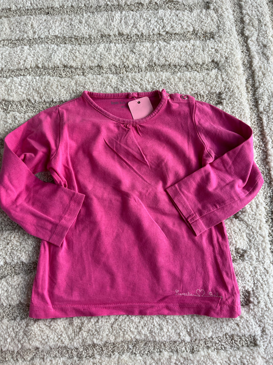 T-shirt à manches longues rose « sweetie baby » - 18 mois
