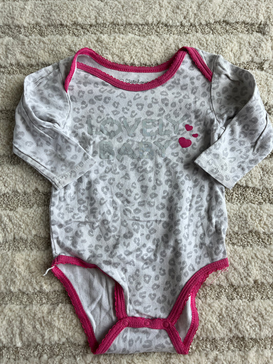 Body à manches longues rose et gris Kitchoun - 18 mois