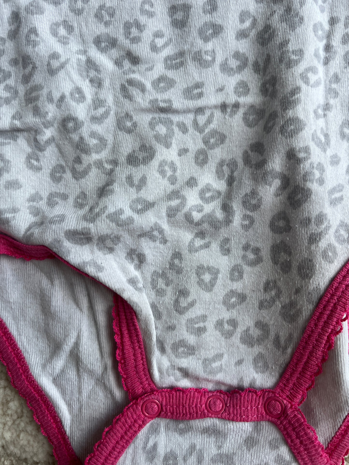 Body à manches longues rose et gris Kitchoun - 18 mois