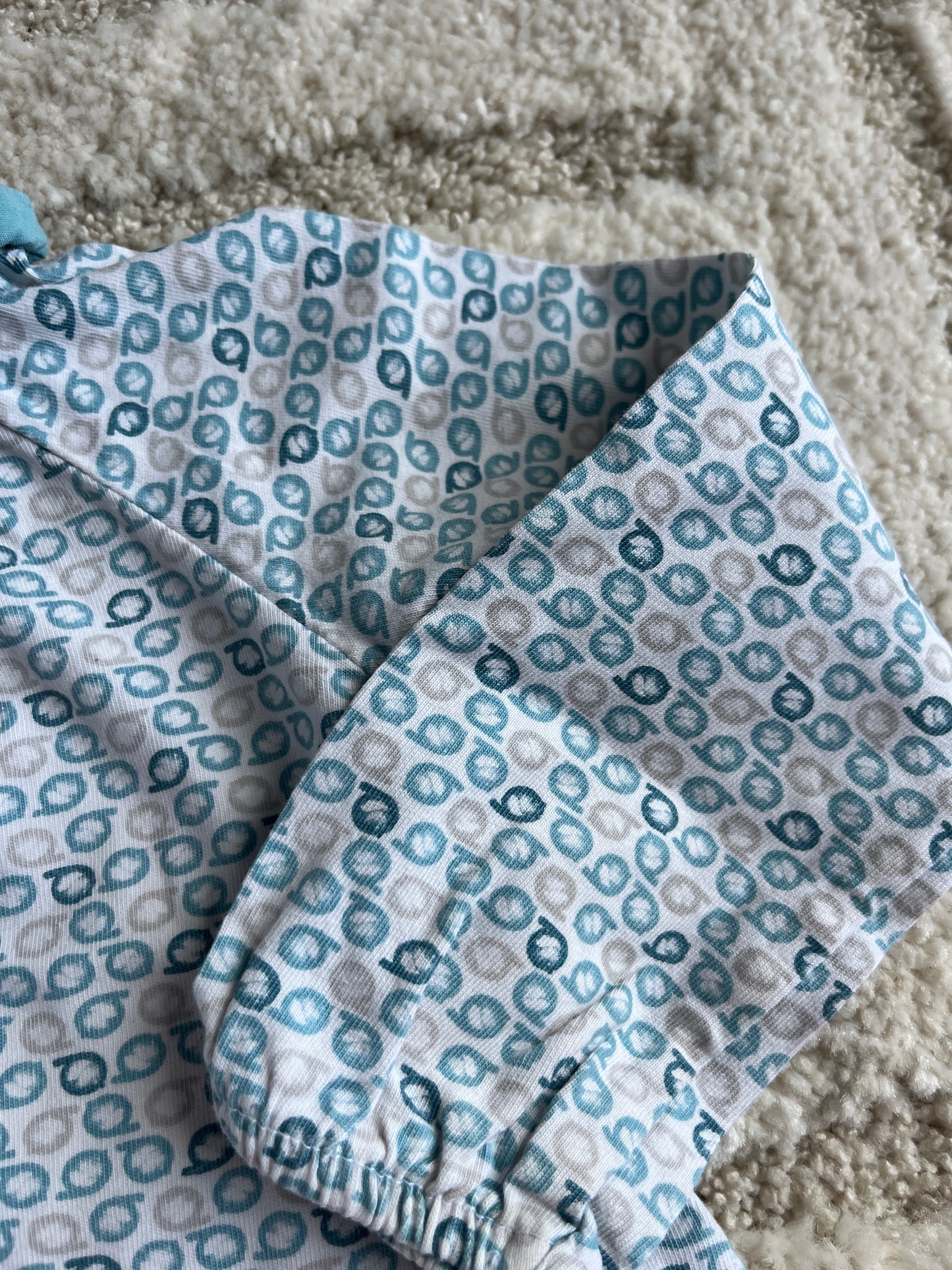 T-shirt à manches longues bleu avec col Claudine Obaïbi - 18 mois