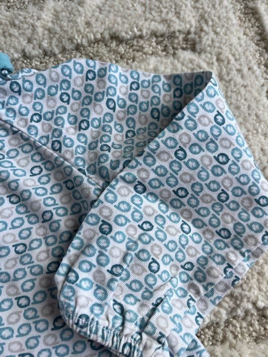 T-shirt à manches longues bleu avec col Claudine Obaïbi - 18 mois