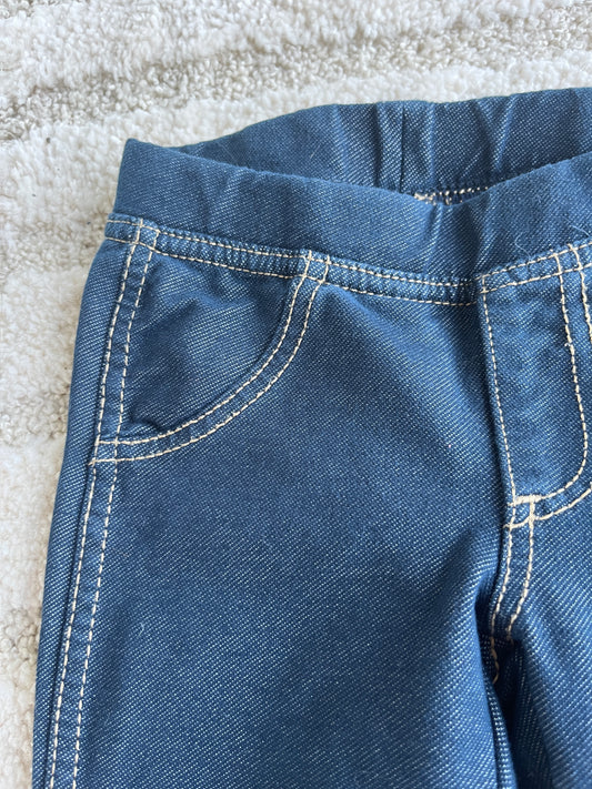 Jegging bleu simple - 92 cm