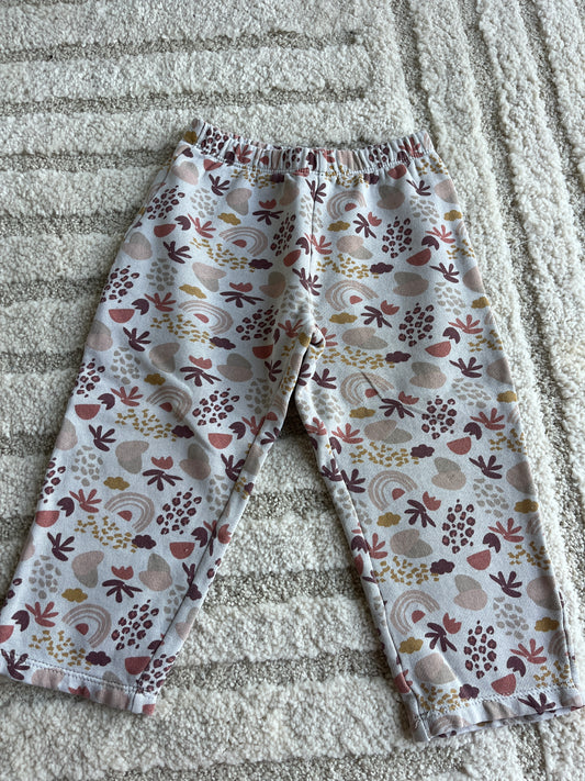 Pantalon crème motifs automne molletonné à l’intérieur - 36 mois