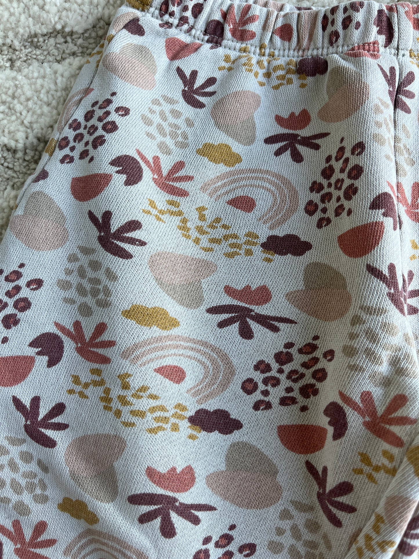 Pantalon crème motifs automne molletonné à l’intérieur - 36 mois