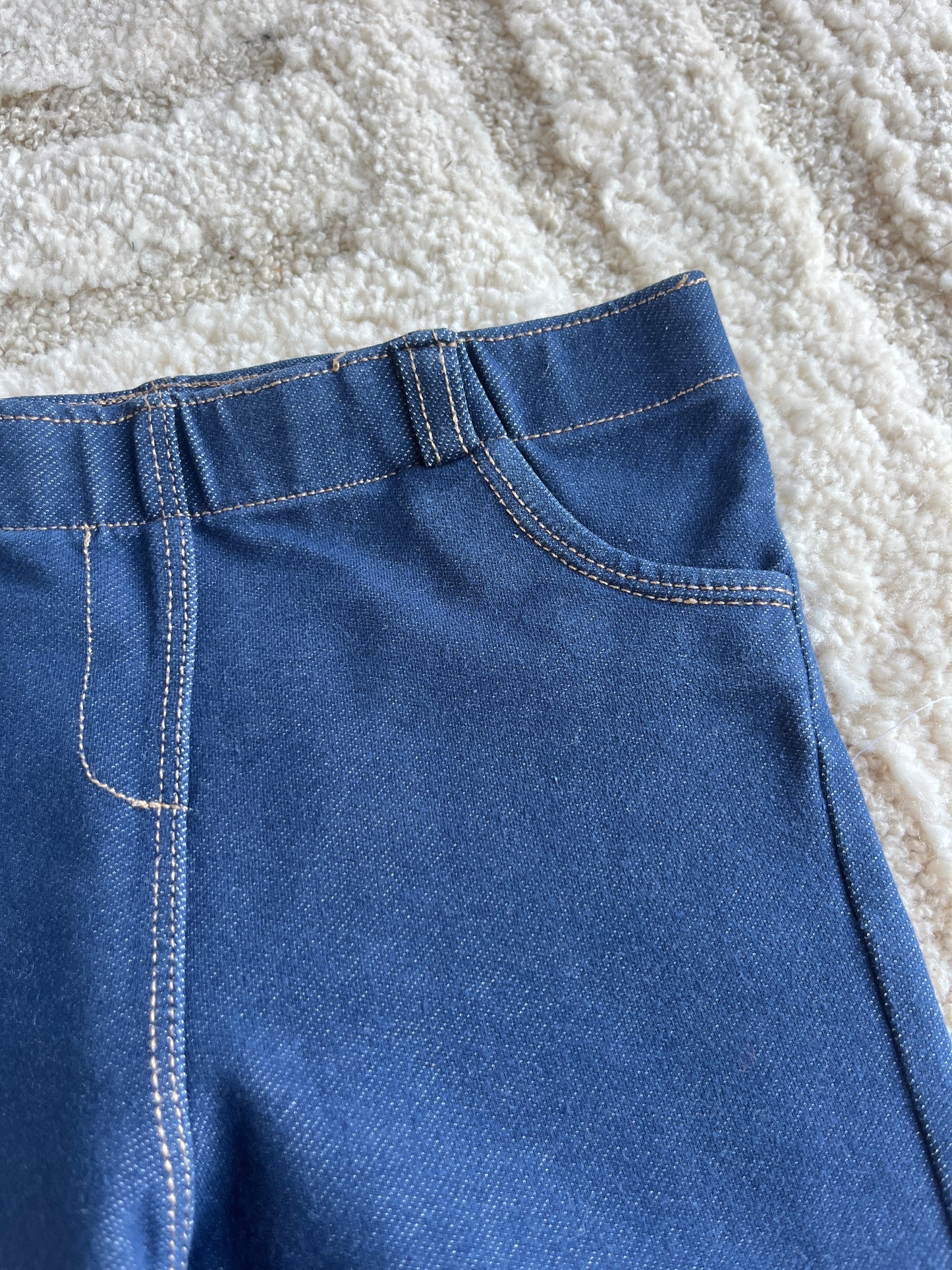 Jegging bleu avec poches Kiabi - 36 mois