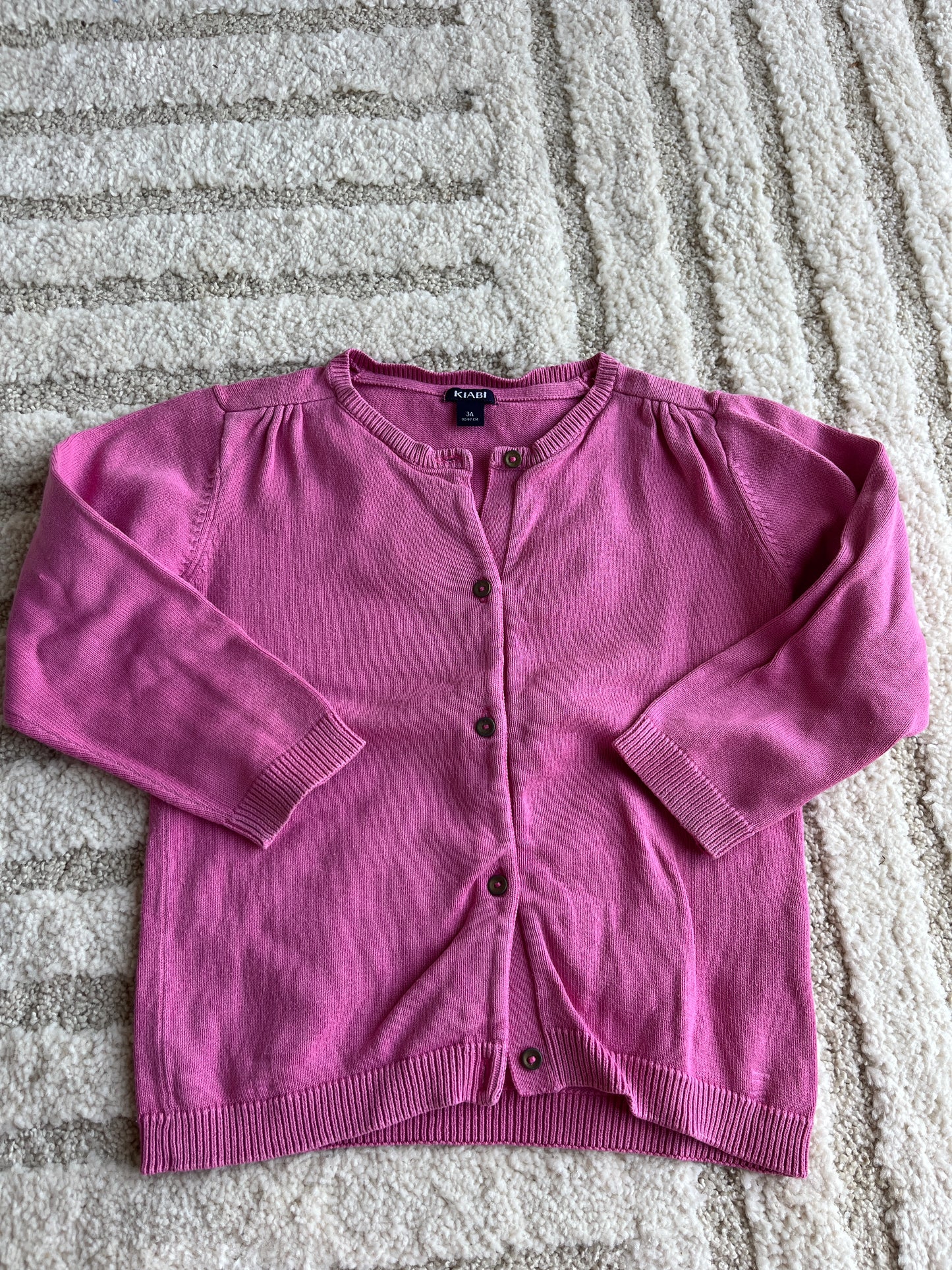Cardigan à manches longues rose Kiabi - 3 ans