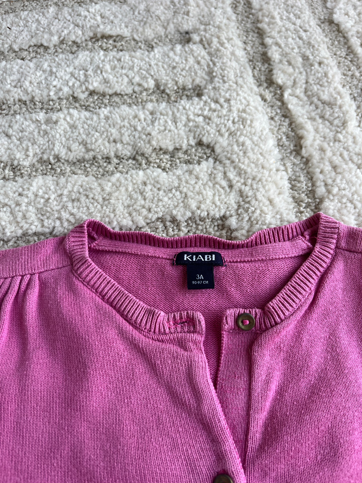 Cardigan à manches longues rose Kiabi - 3 ans