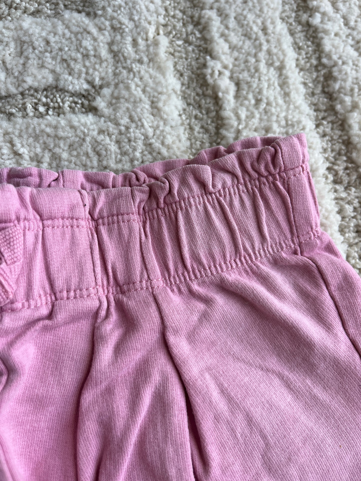 Short rose ceinture élastique - 36 mois