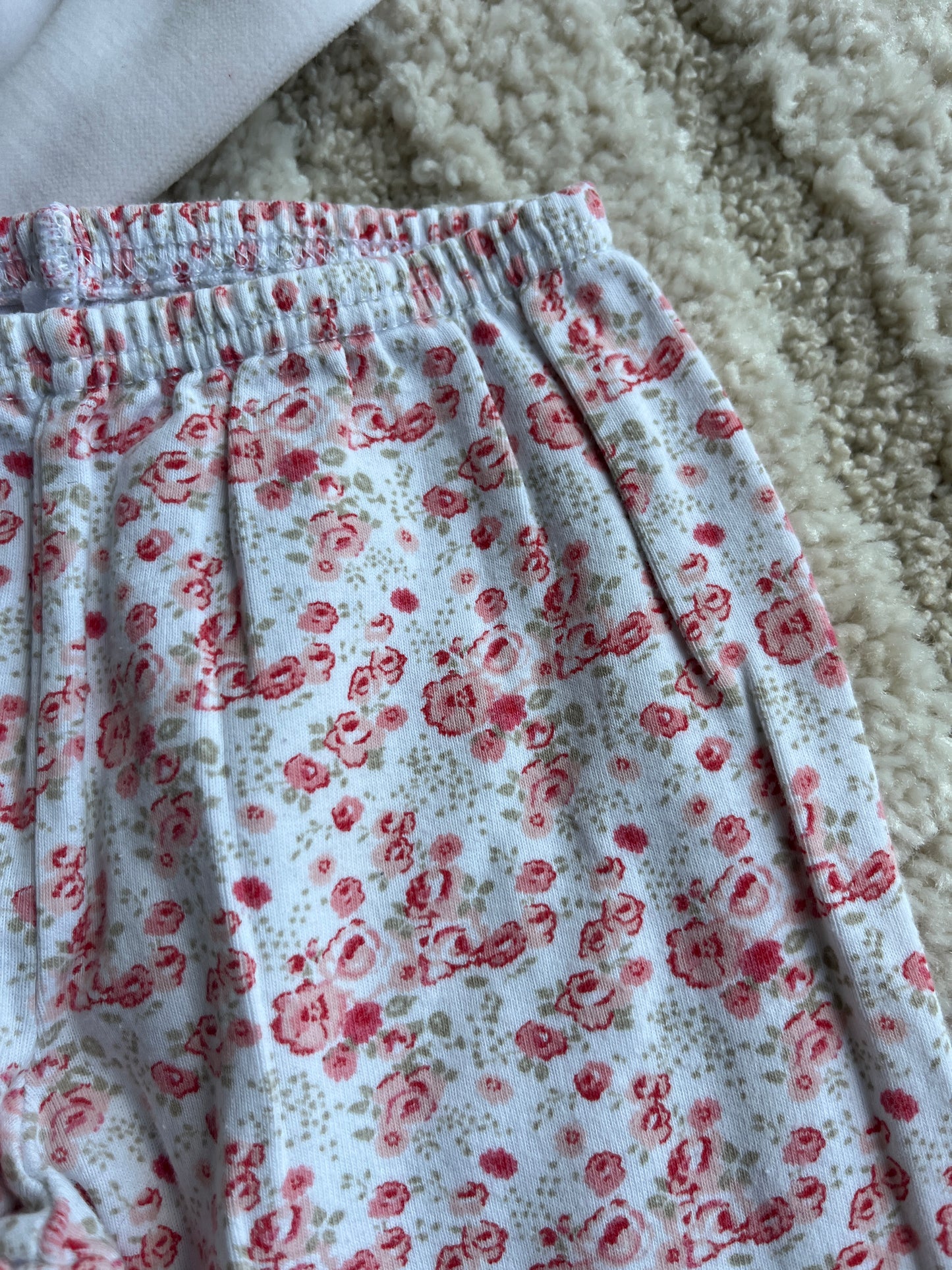Pyjama 2 pièces velours fleurs rose Petit Bateau - 3 ans