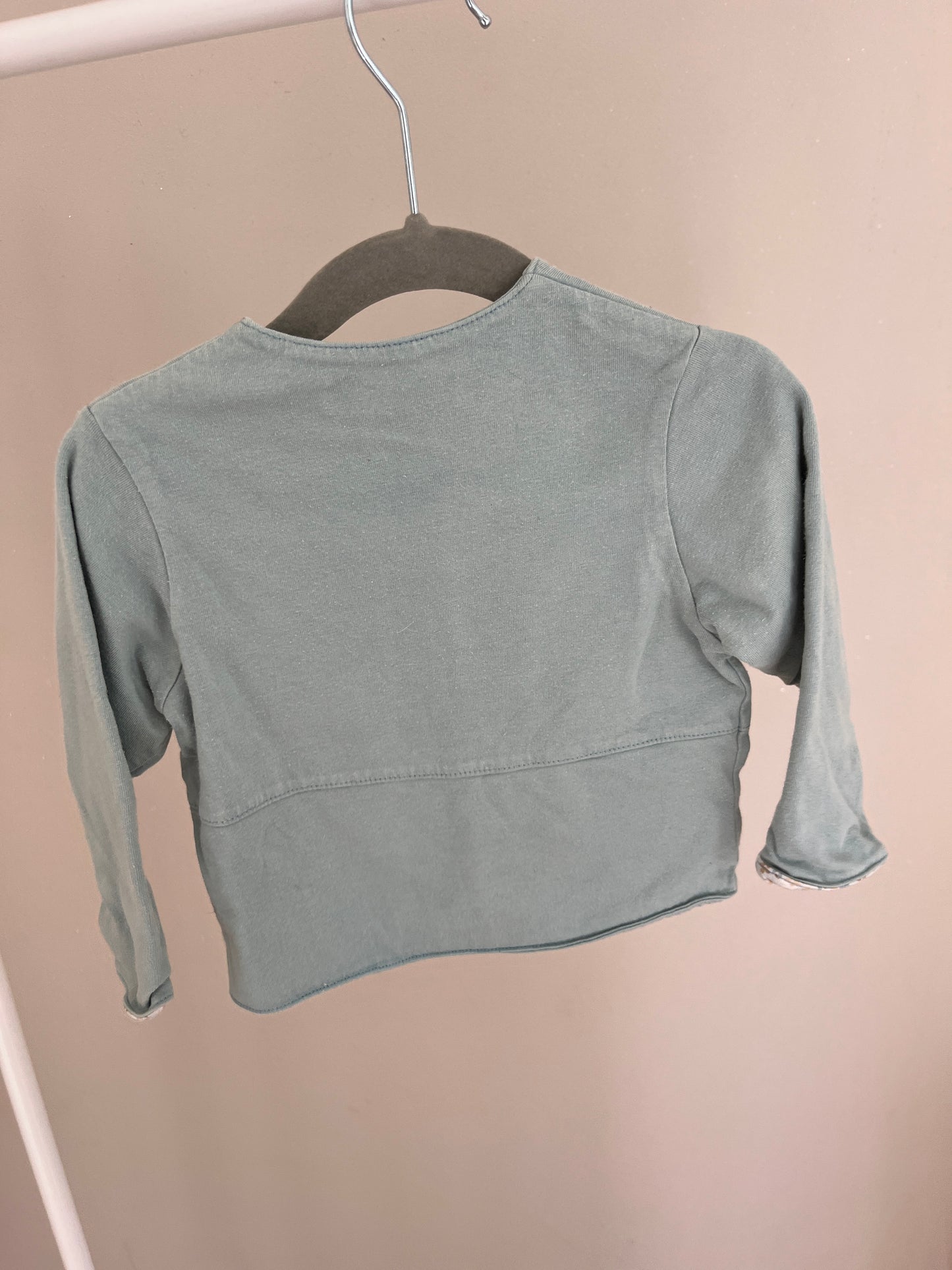 Veste à manches longues vert sauge Arthur & Felicie - 18 mois