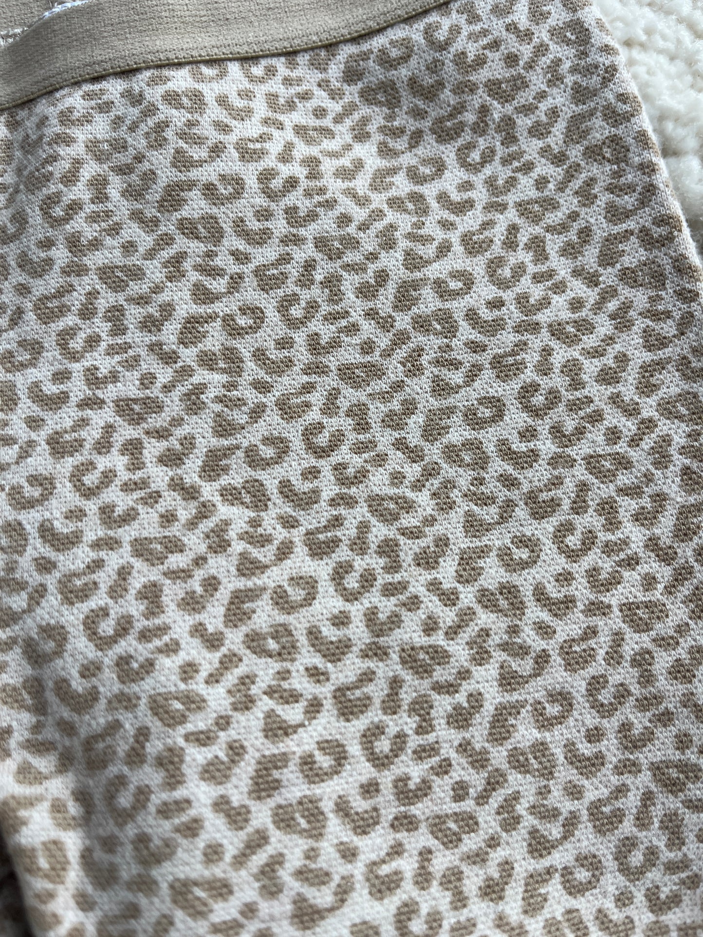 Legging beige motif léopard - 12 mois
