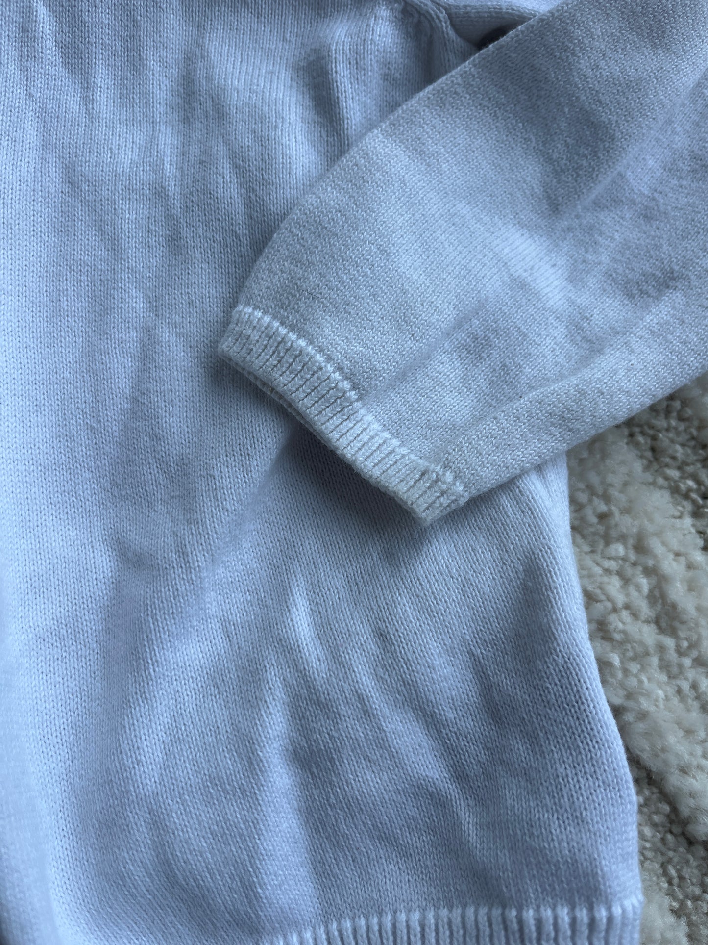 Gilet à manches longues blanc H&M - 80 cm