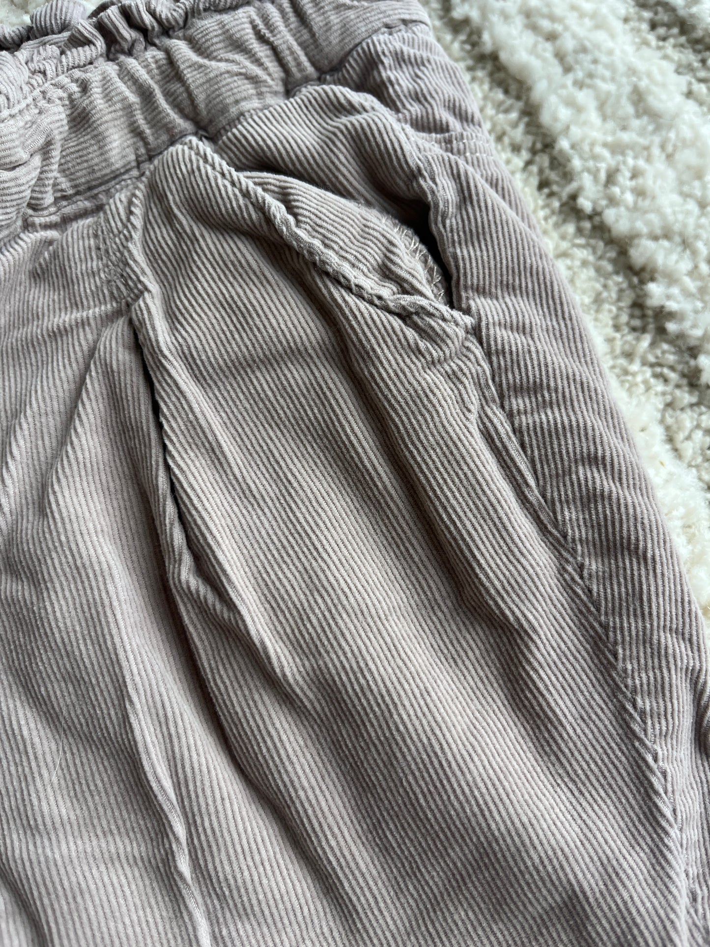 Pantalon beige velours côtelé TAO - 23 mois
