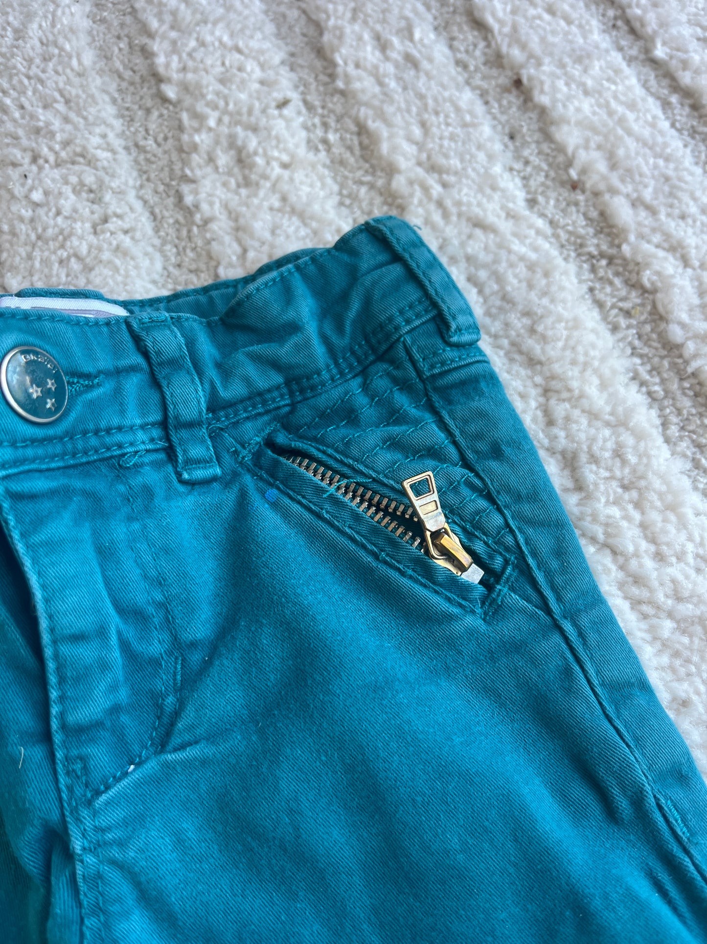 Jean skinny bleu turquoise Okaïdi - 4 ans