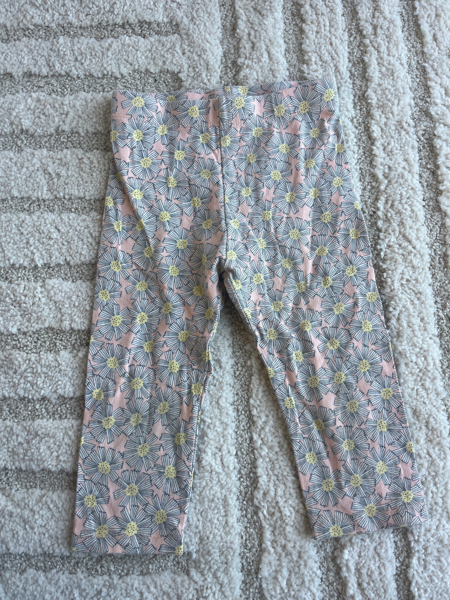 Legging à fleurs blanches Kiabi - 4 ans