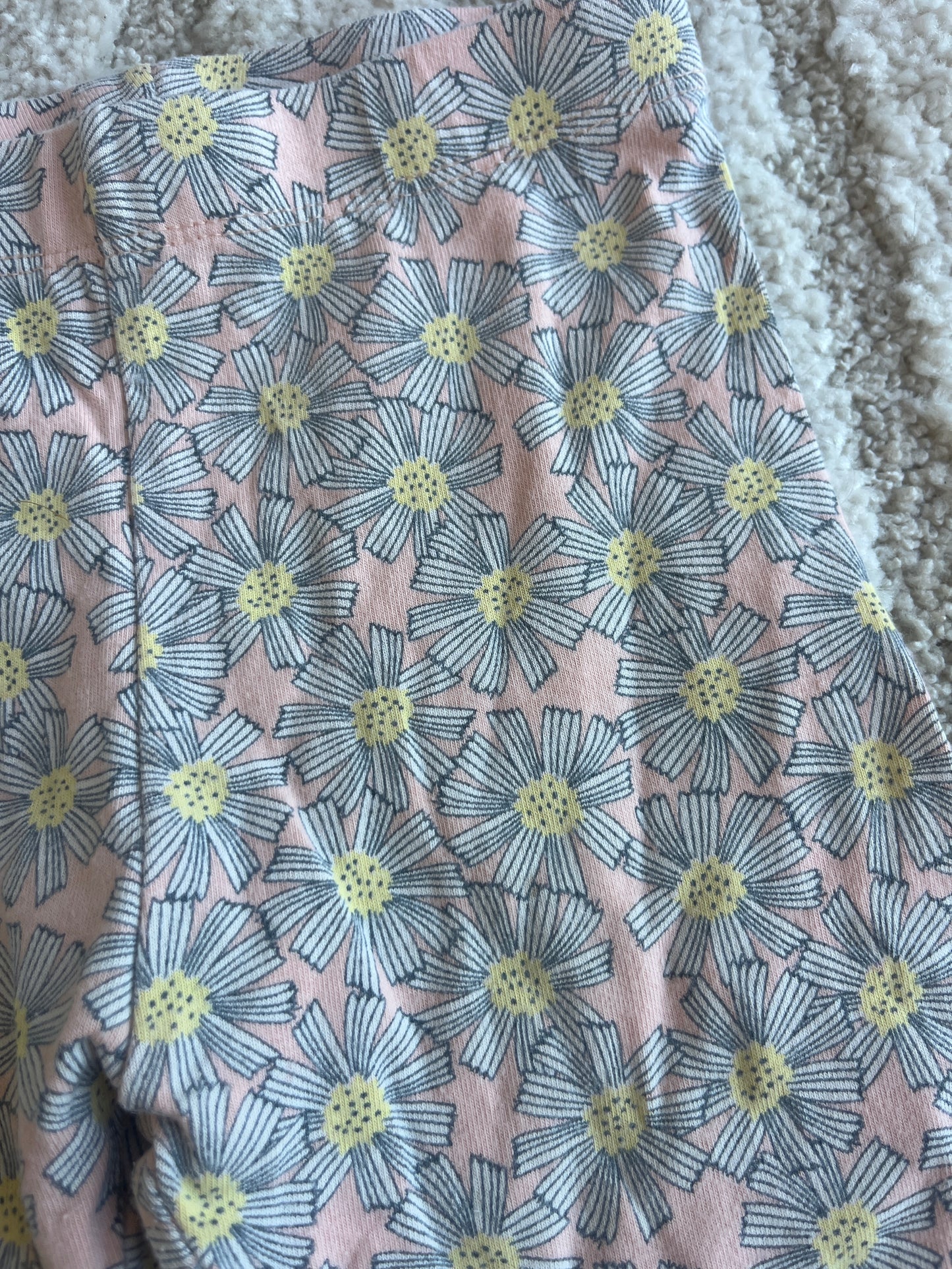 Legging à fleurs blanches Kiabi - 4 ans