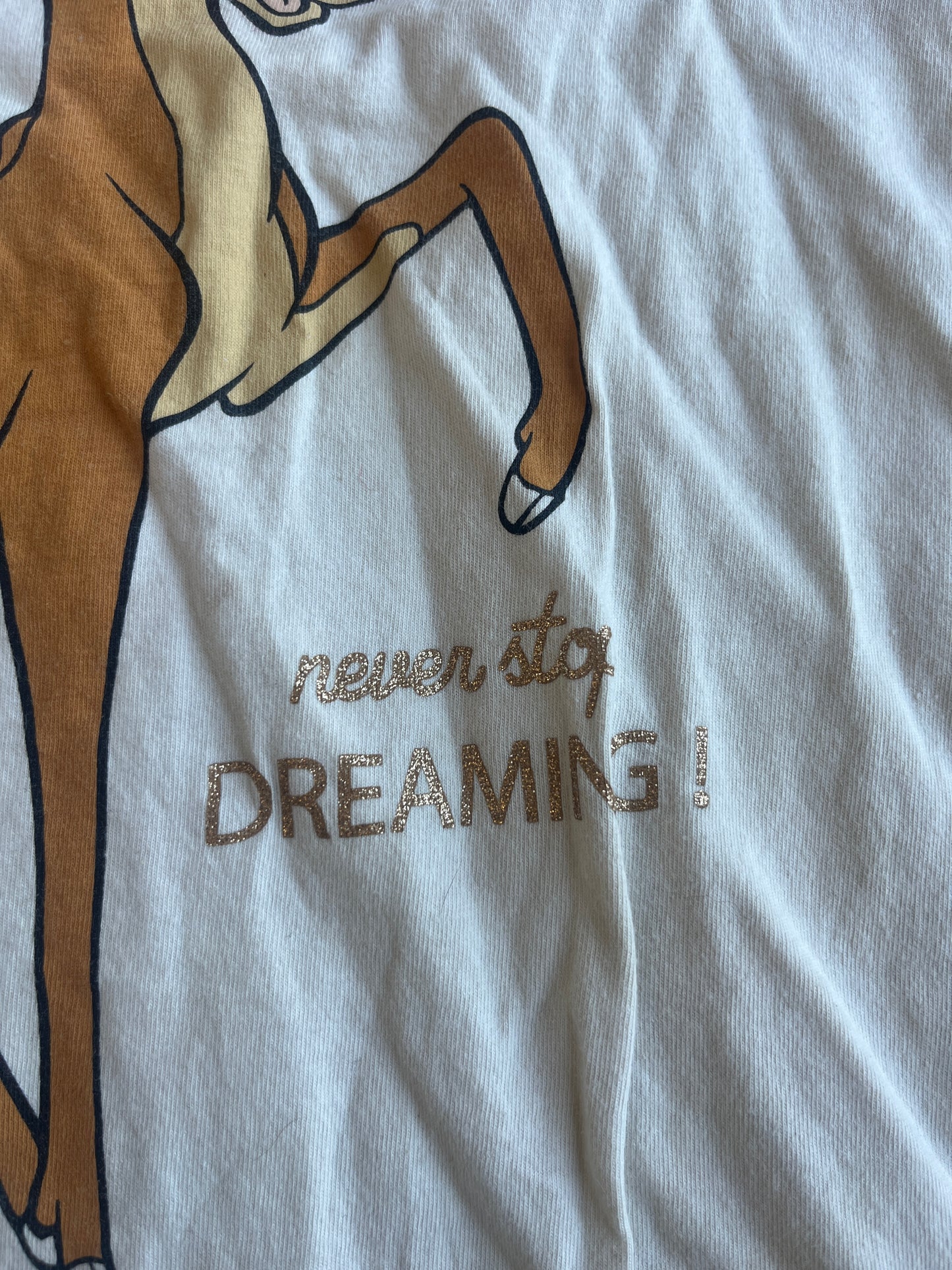 Robe à manches courtes crème Bambi - 4 ans