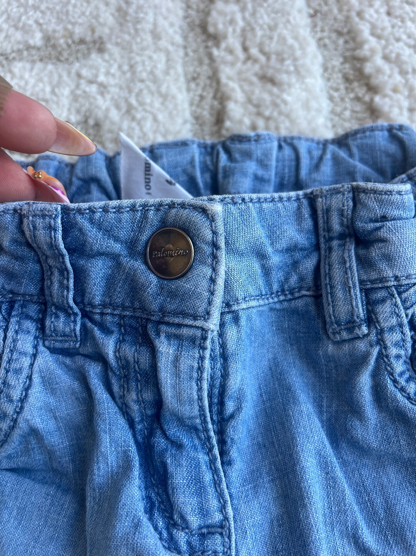 Pantalon bleu effet jean Palomino - 4 ans