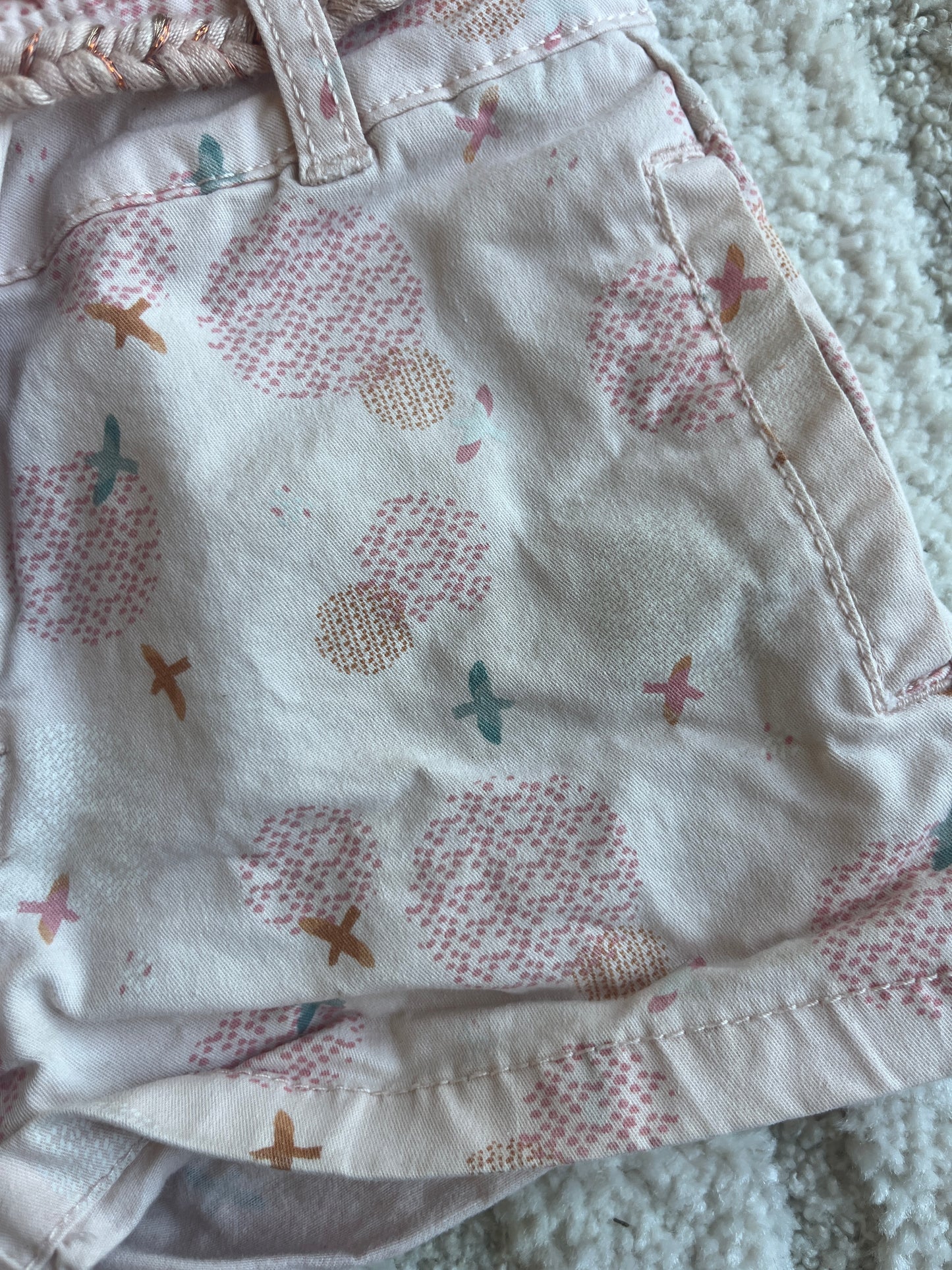 Short rose pale avec ceinture Orchestra - 4 ans